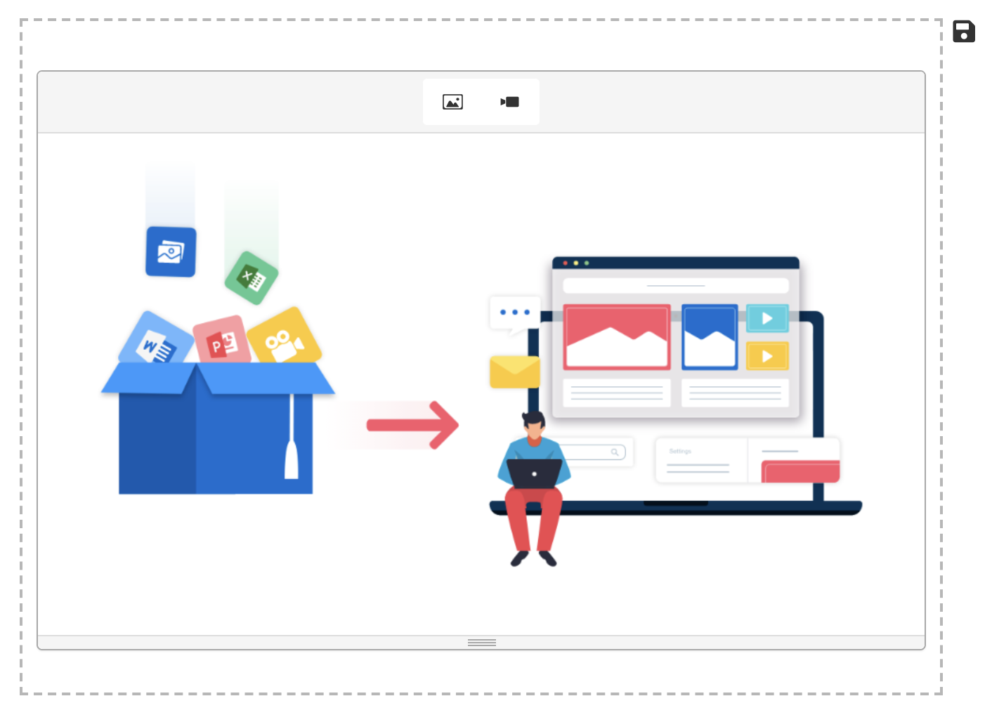 A person sitting on a computer AI-generated content may be incorrect.