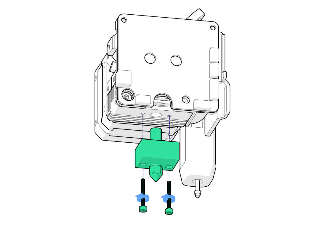 stock sprite extrduer with two screws in hotend.svg__PID:329d7c34-ad74-4c10-9c68-af7b891fd050
