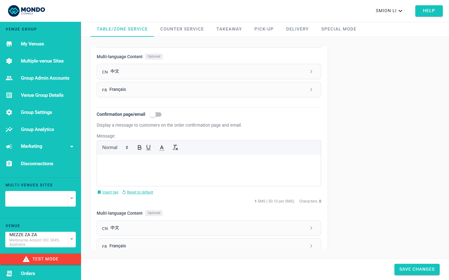 Rich text toolbar with Bold, Underline, font size dropdown, and colour picker highlighted