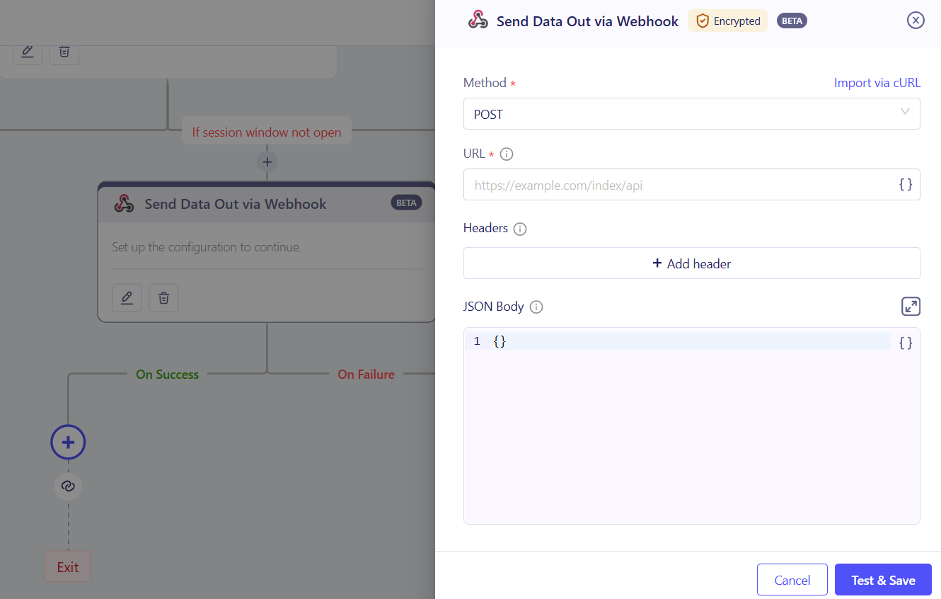 Whatsapp Chatbot Webhooks