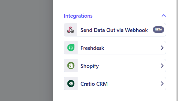 ZEPIC Whatsapp Chatbot Native Integrations and Webhooks