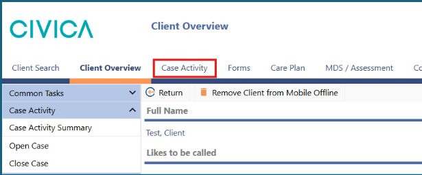 A screenshot of a client overview 
AI-generated content may be incorrect.