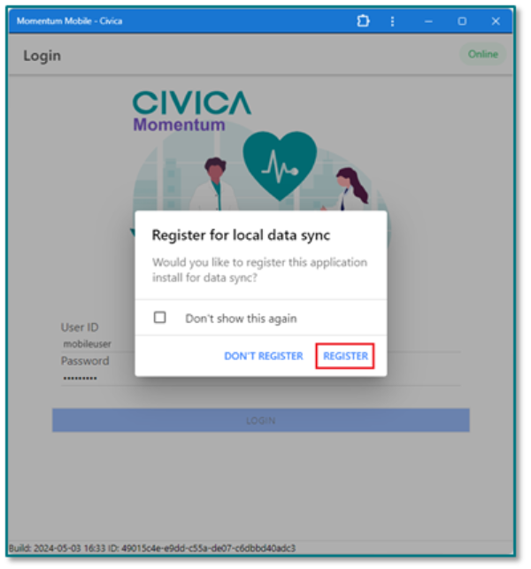 A screenshot of a login page 
Description automatically generated
