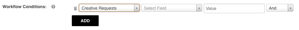 Database selector dropdown