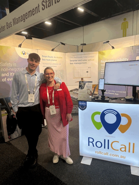 Euan & Amanda at the EduTech stand