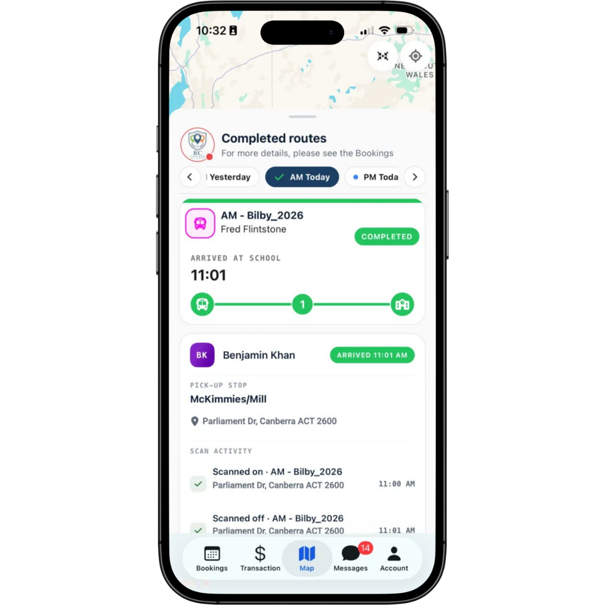 The new RollCall Parent App