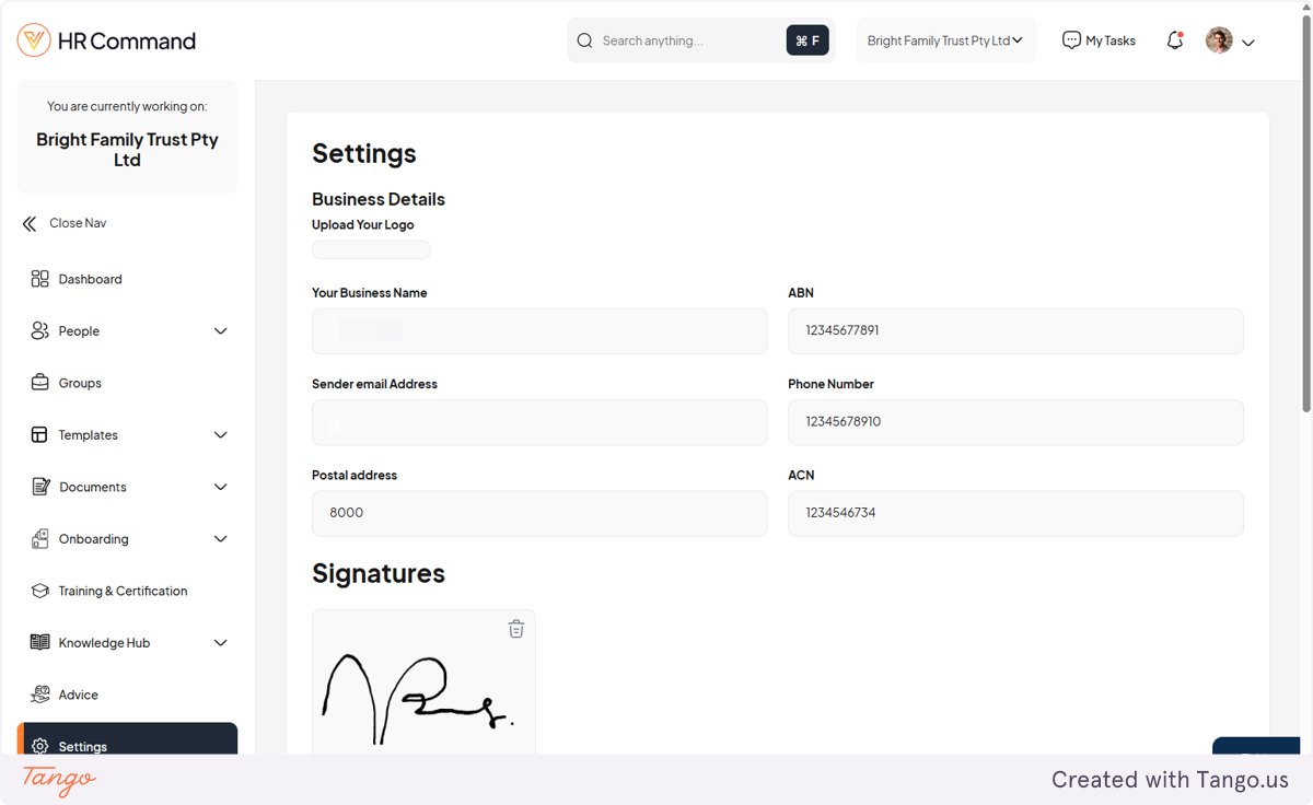 To add your logo click on UPLOAD YOUR LOGO.