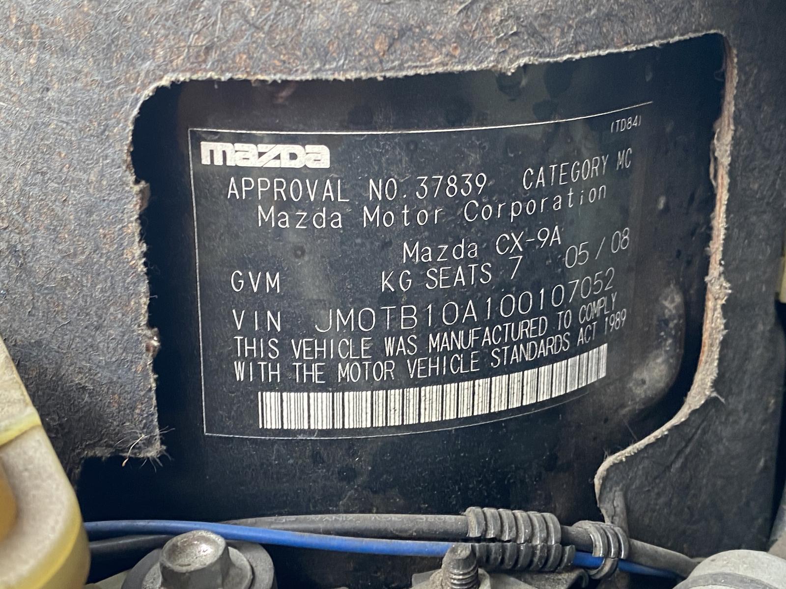 Wiper Motor Cx9 Mazda 2008