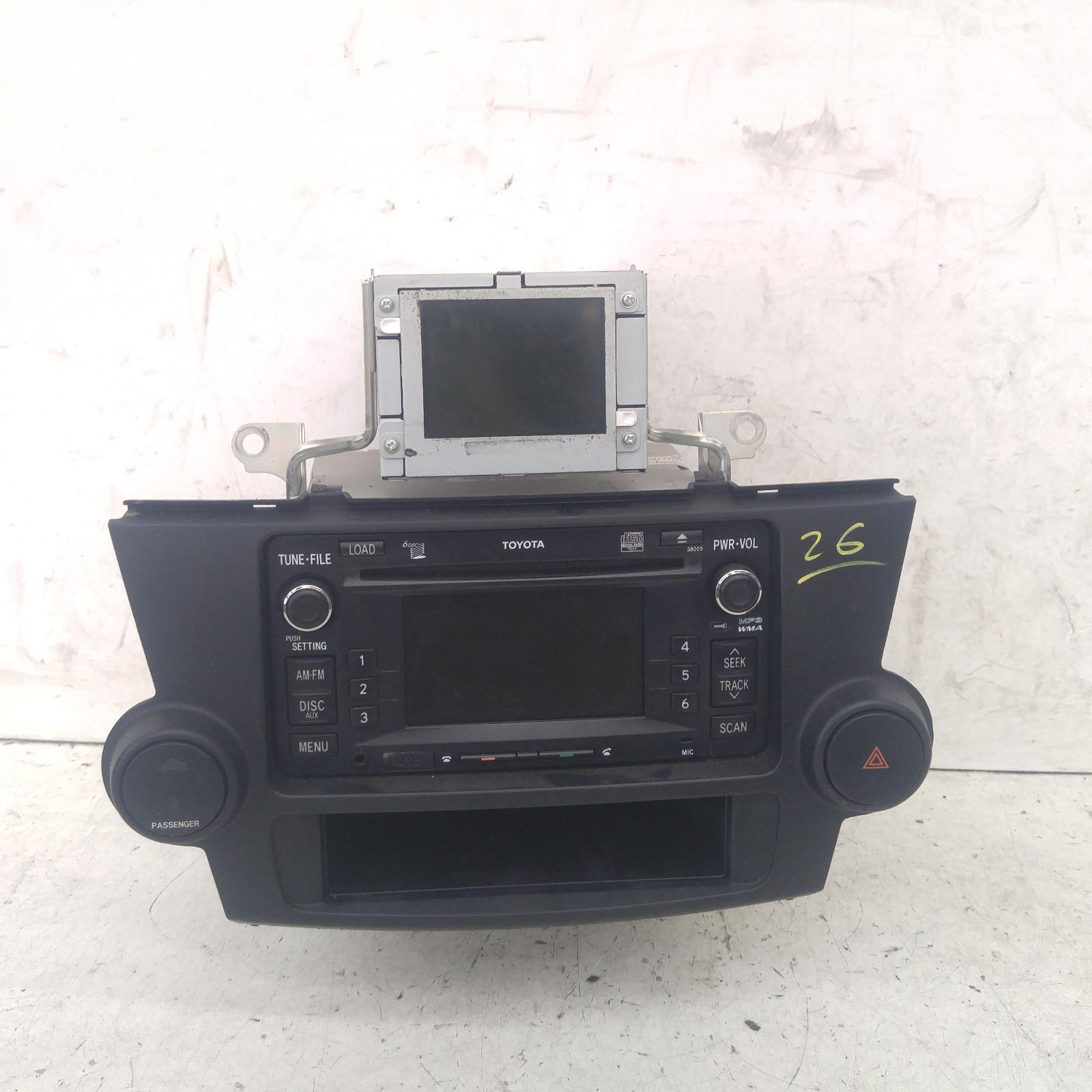 View Auto part Radio/Cd/Dvd/Sat/Tv Toyota Kluger 2007