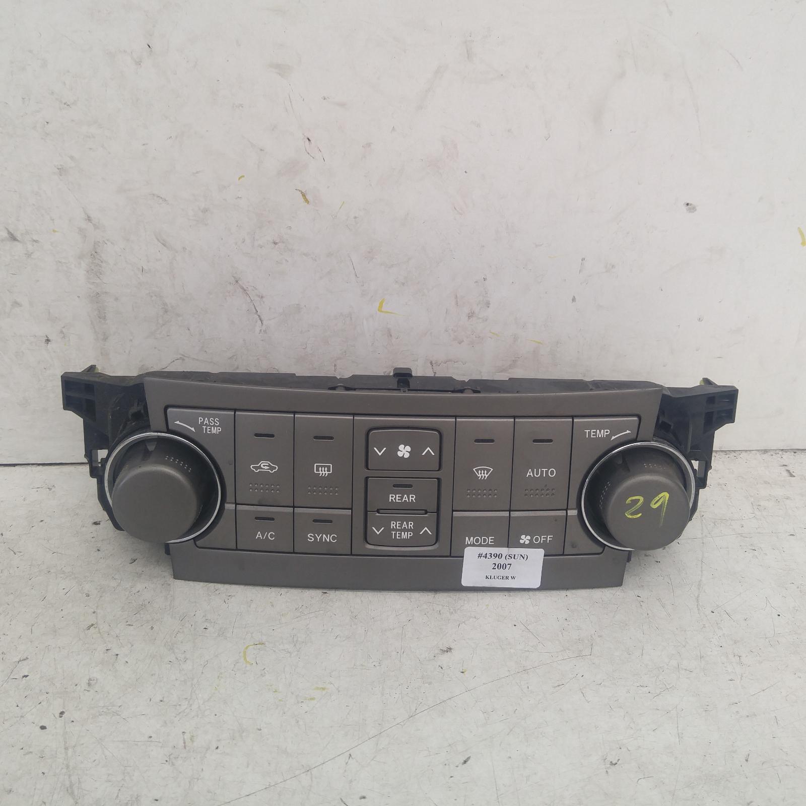 View Auto part Heater/Ac Controls Toyota Kluger 2007