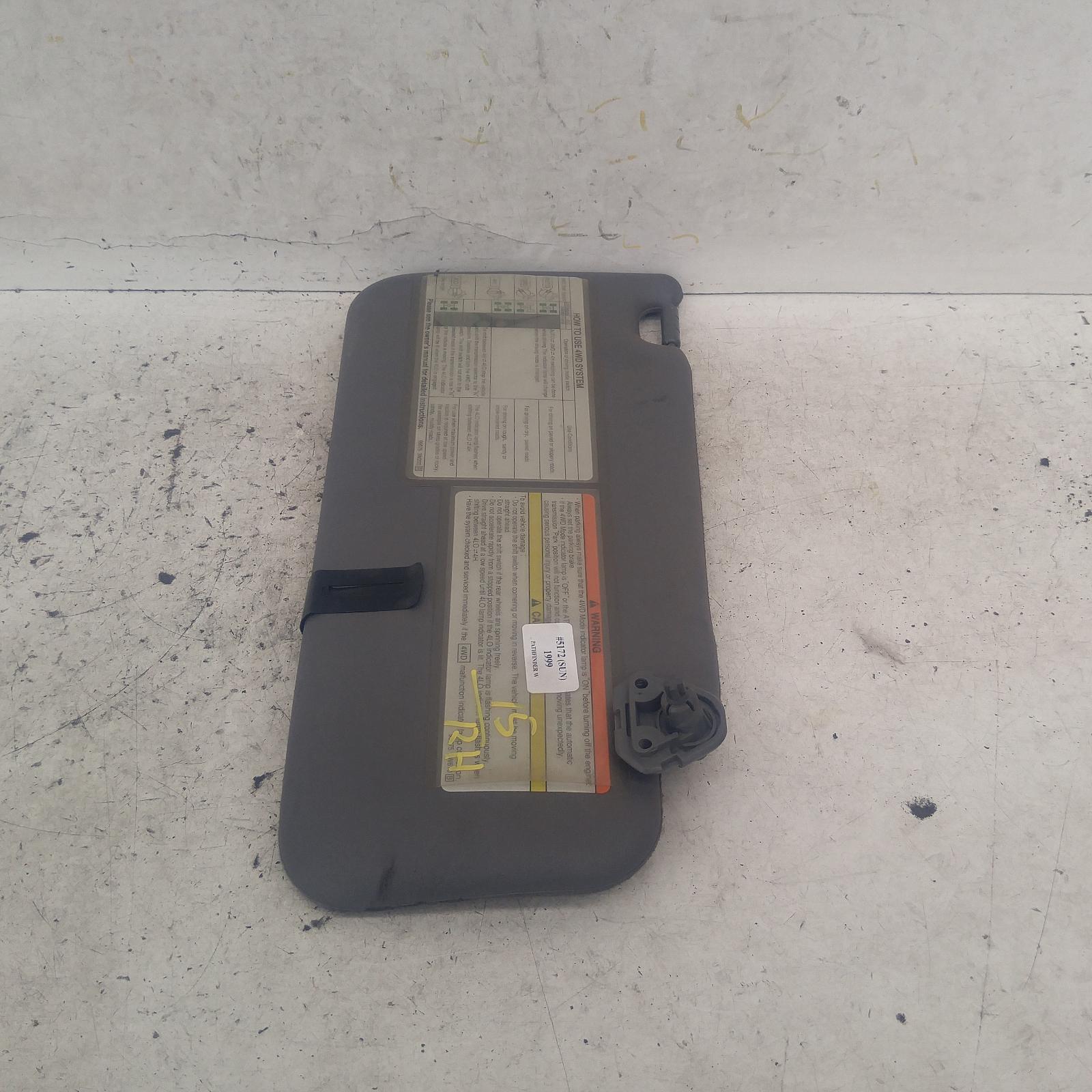 View Auto part Sunvisor Nissan Pathfinder 1999