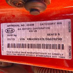 View Auto part Left Rear Door Window Kia Rio 2013