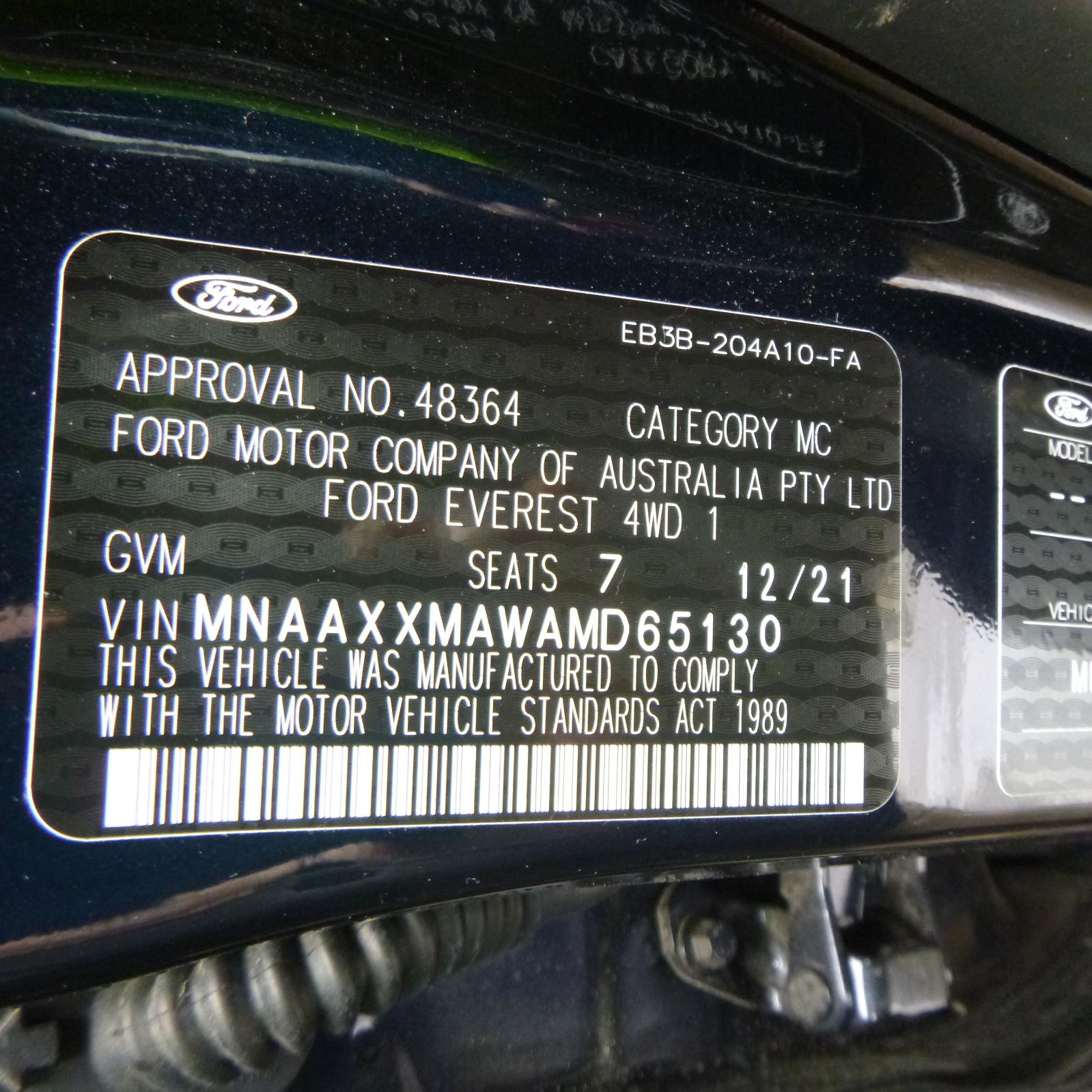 View Auto part Pwr Dr Wind Switch Ford Everest 2021