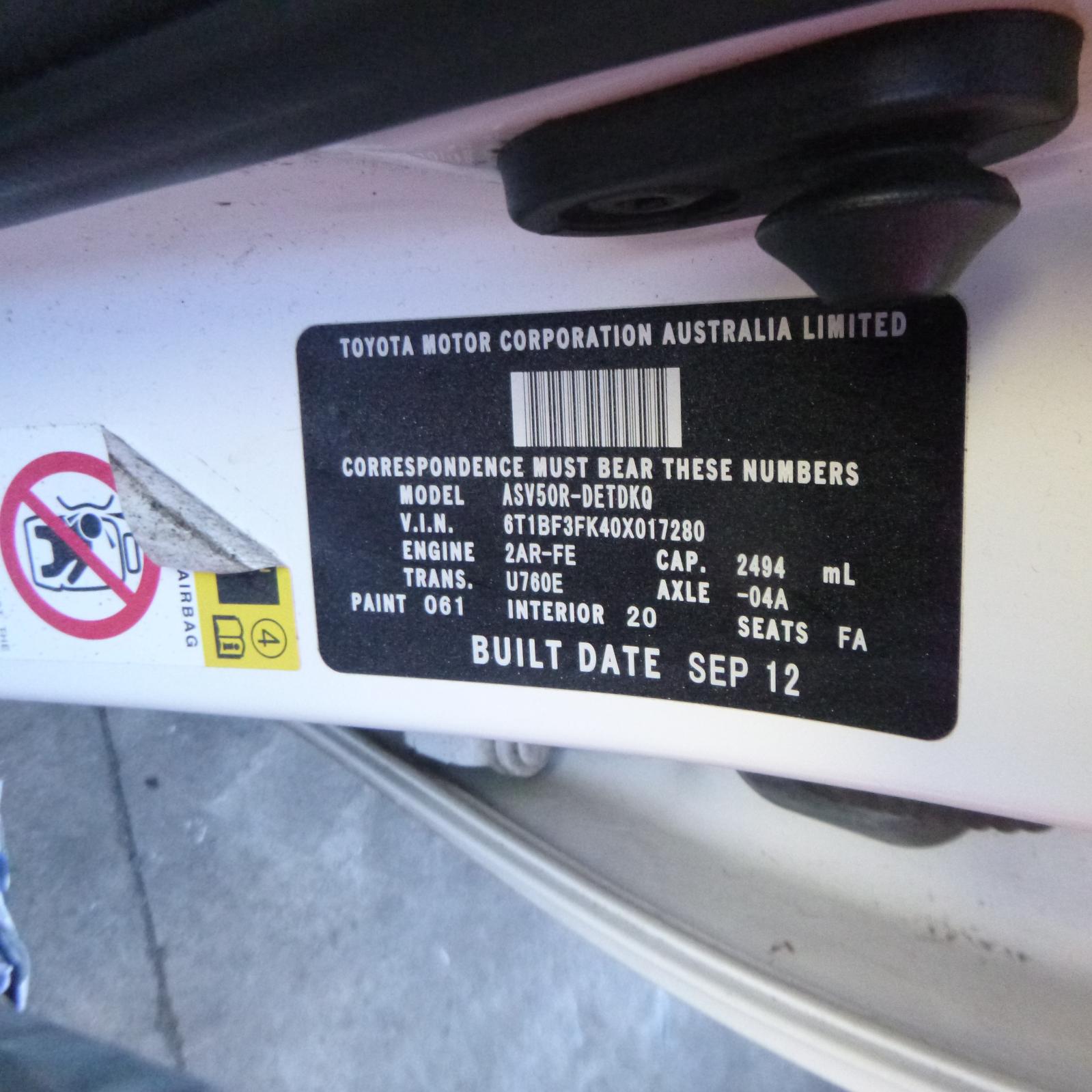 View Auto part A/C Evaporator Toyota Camry 2012