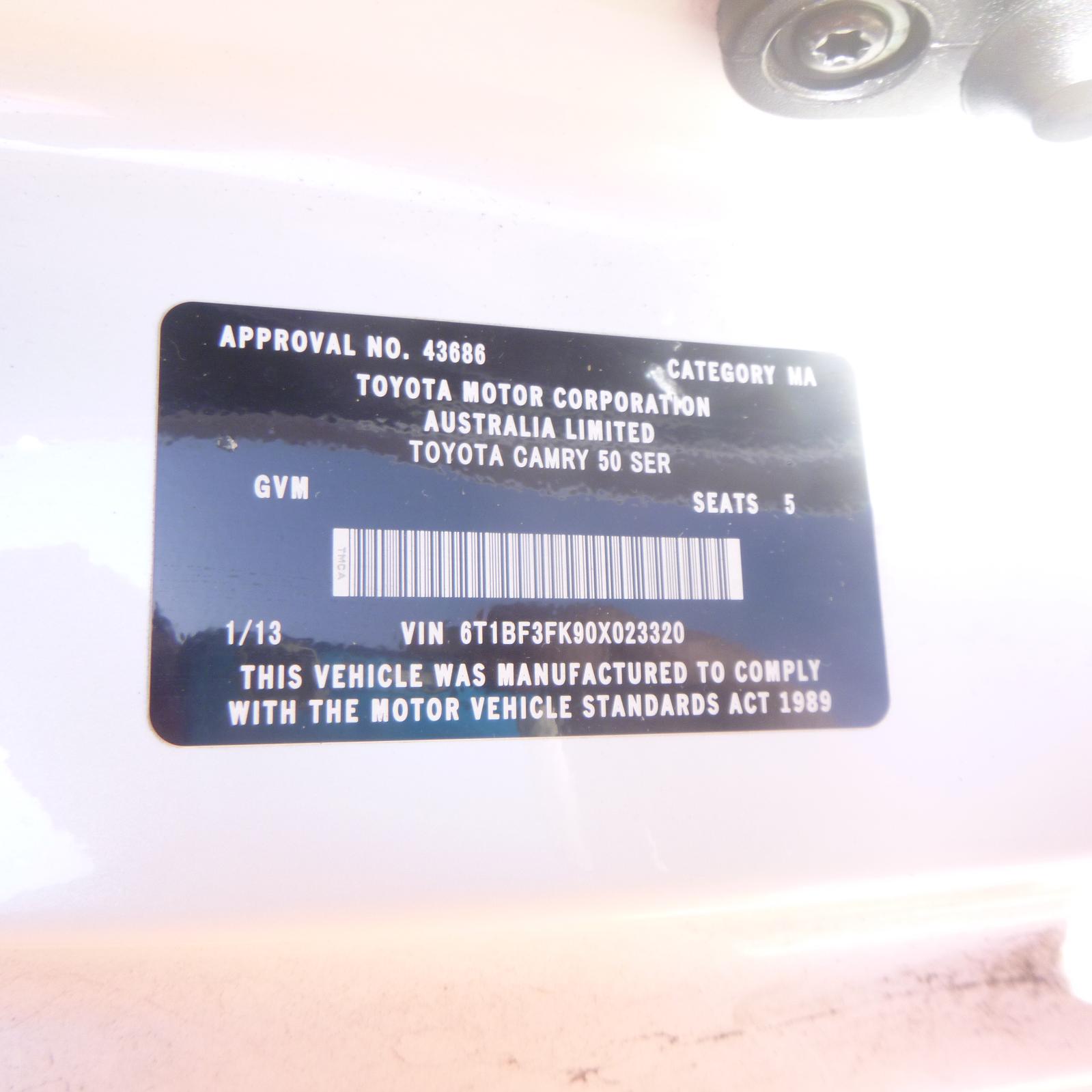 View Auto part Bonnet Hinge/Strut Toyota Camry 2013