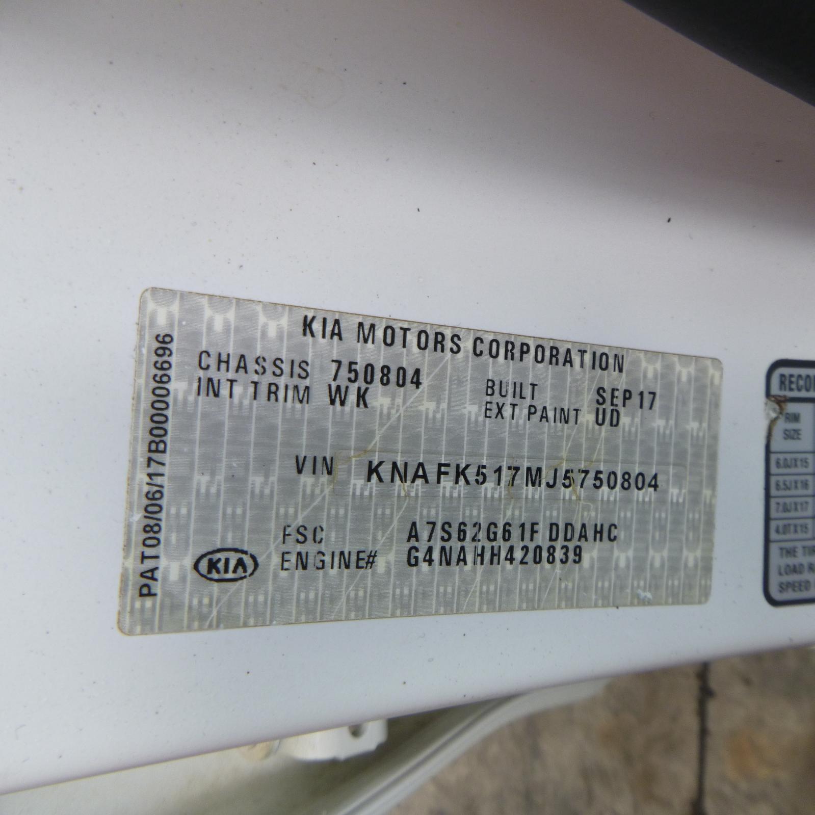 View Auto part F/Bar Reinforc/Brack Kia Cerato 2017