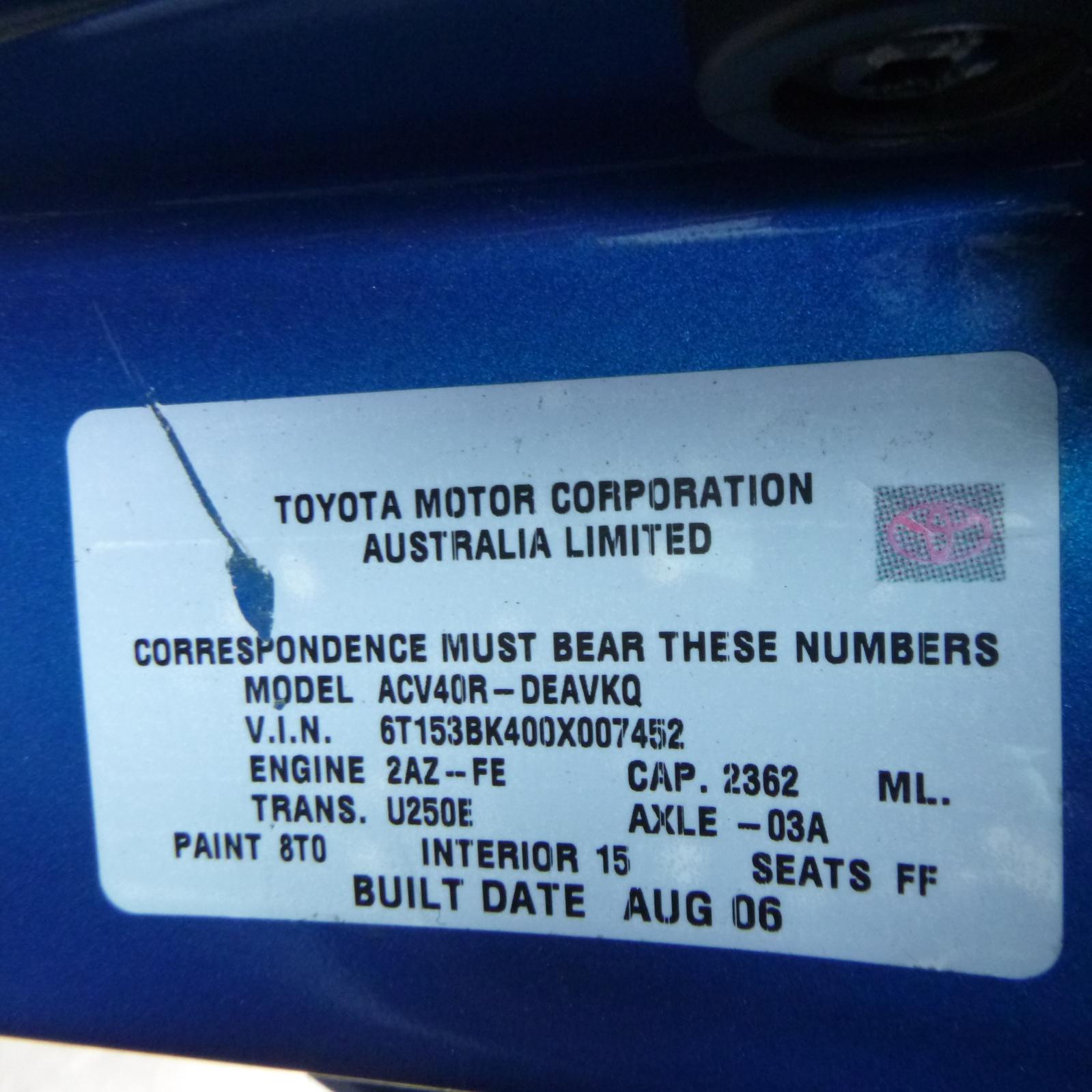 View Auto part Wiper Motor Toyota Camry 2006