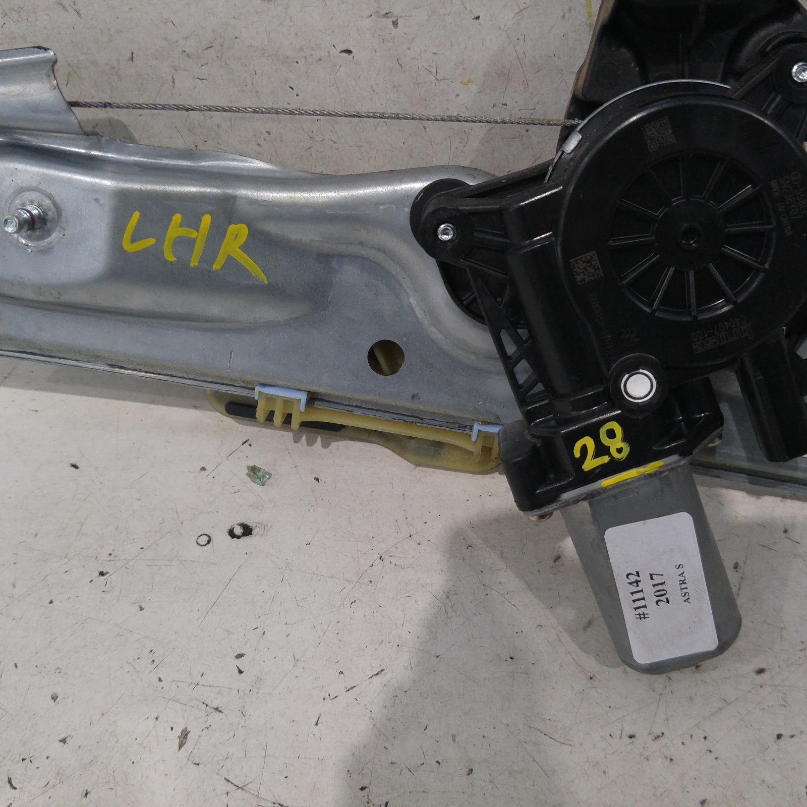2017 Holden Astra Left Rear Wnd Reg/Motor View Auto part Left Rear Wnd Reg/Motor Holden Astra 2017