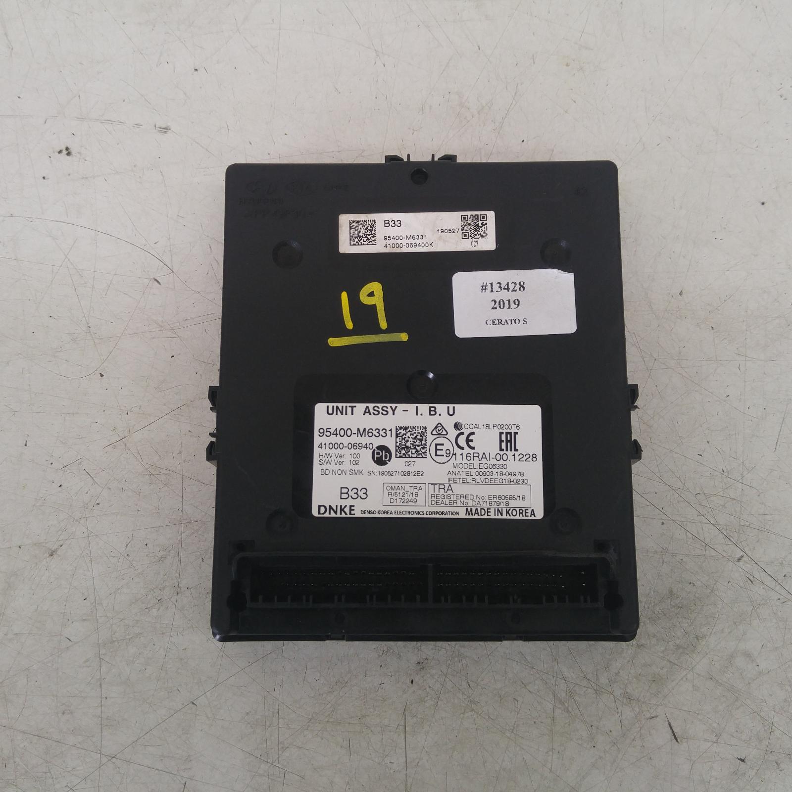 View Auto part Ecu Kia Cerato 2019