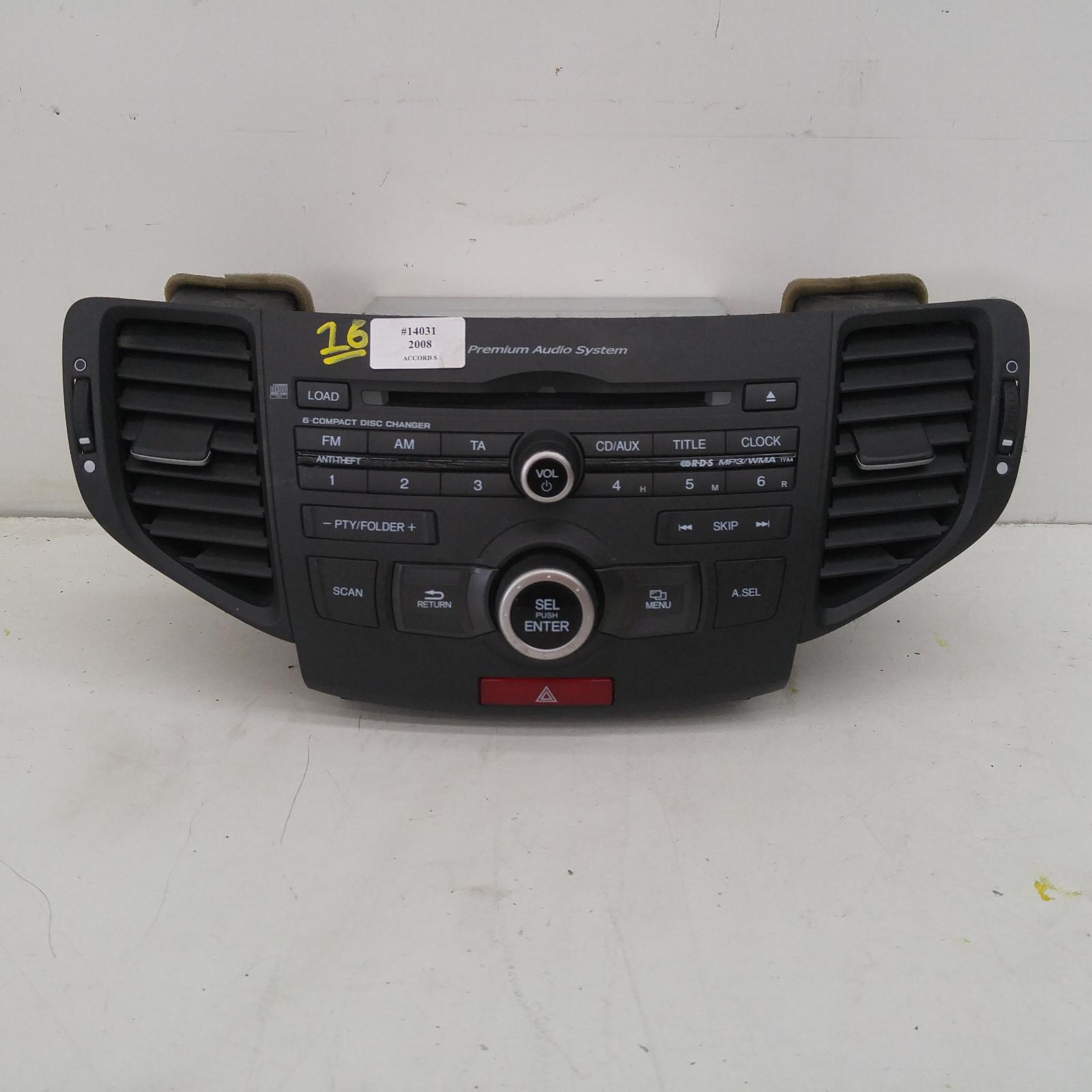 View Auto part Radio/Cd/Dvd/Sat/Tv Honda Accord 2008