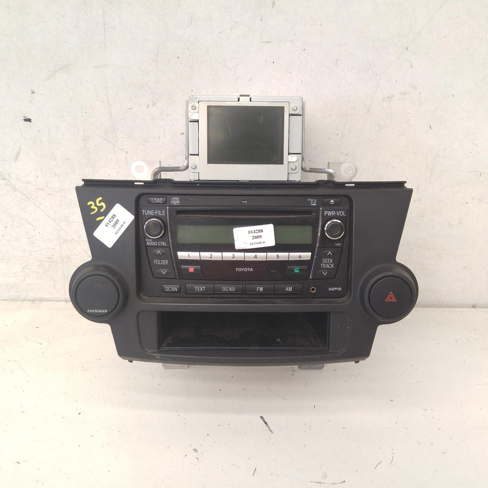 View Auto part Radio/Cd/Dvd/Sat/Tv Toyota Kluger 2009