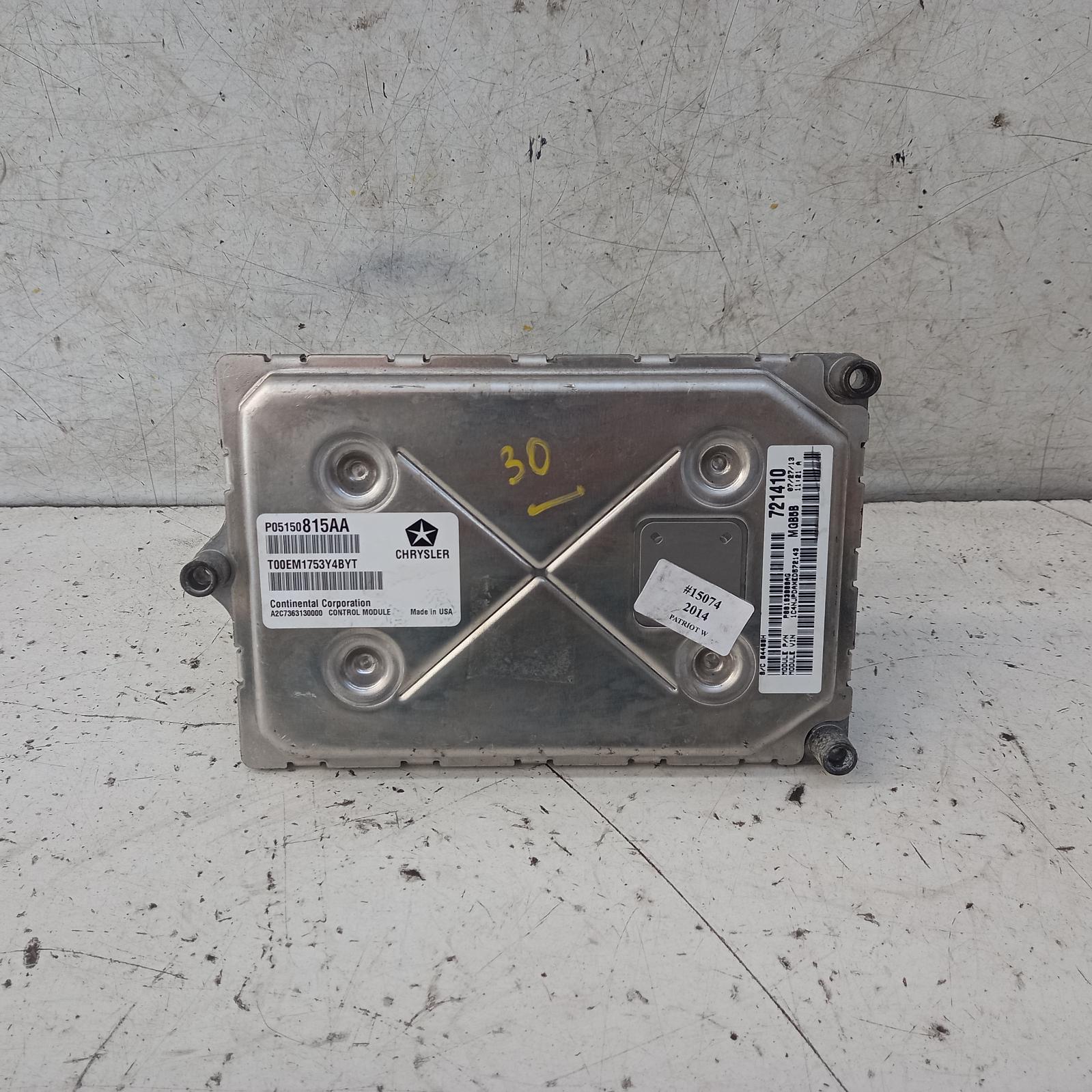 2014 Jeep Patriot Ecu View Auto part Ecu Jeep Patriot 2014