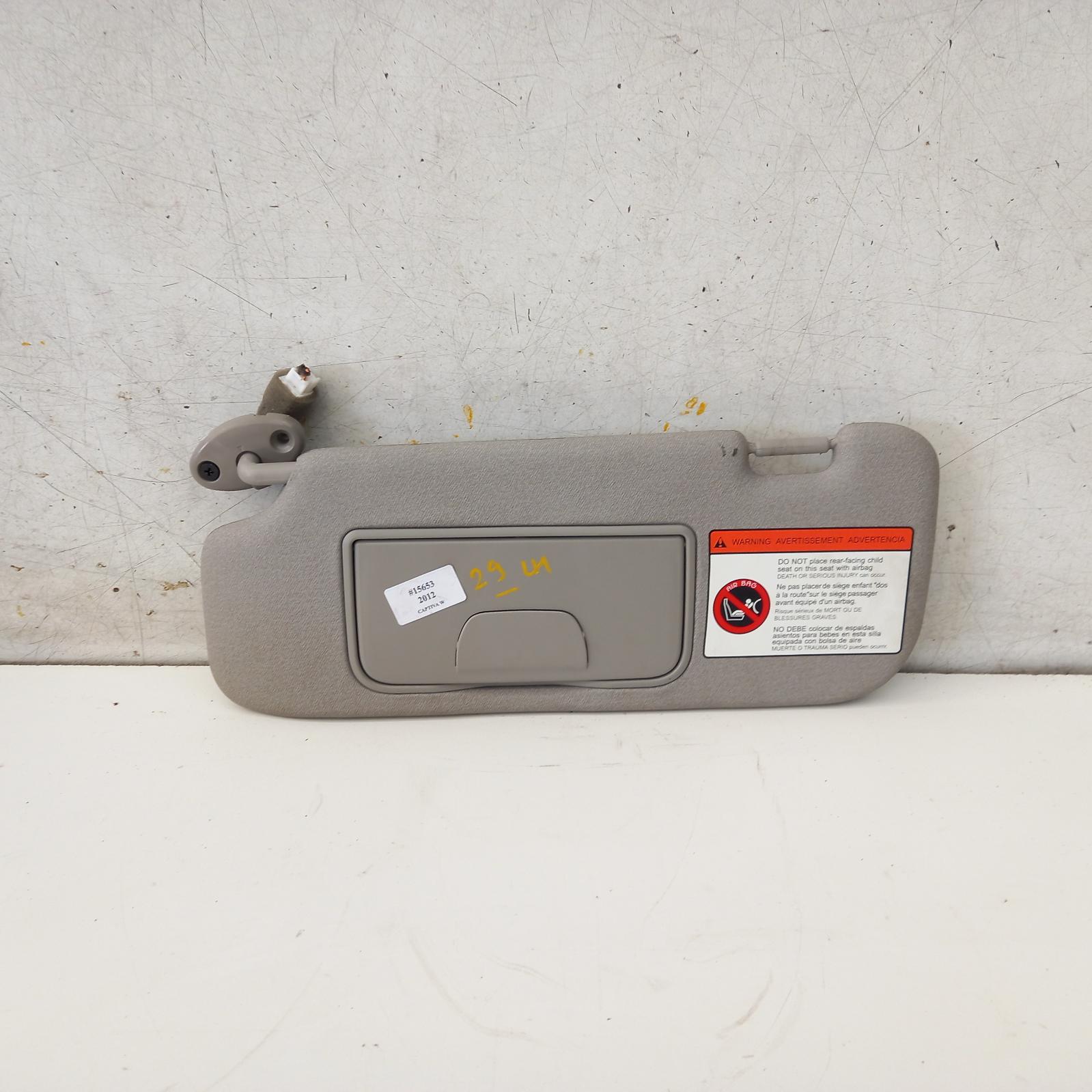 View Auto part Sunvisor Holden Captiva 2012
