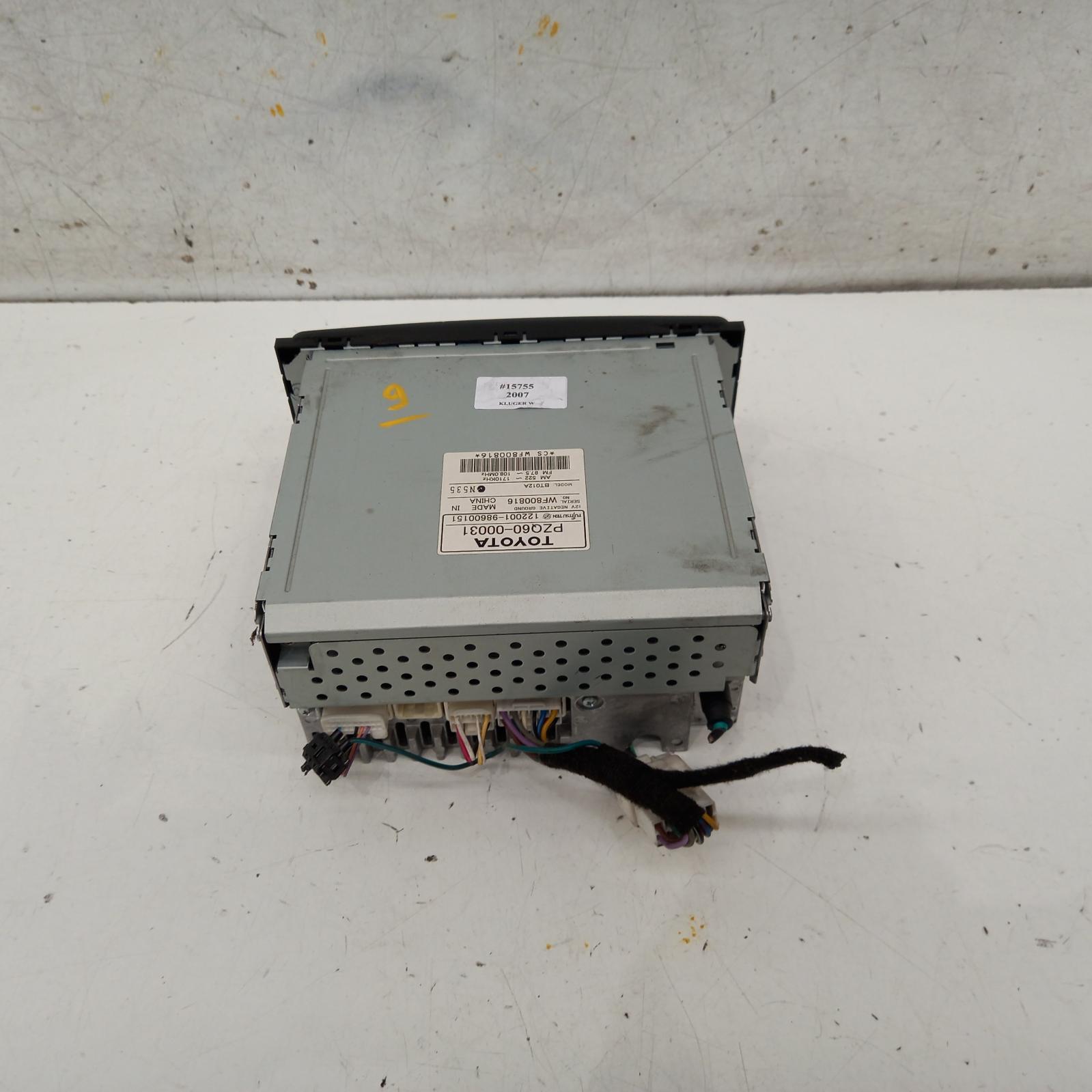 View Auto part Radio/Cd/Dvd/Sat/Tv Toyota Kluger 2007