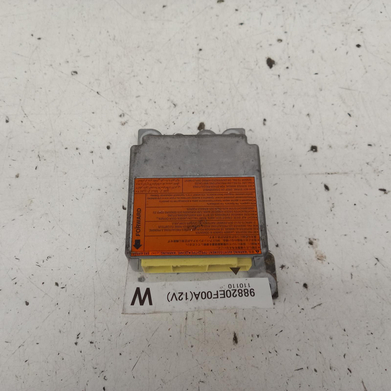 2011 Nissan Tiida Airbag Module/Sensor View Auto part Airbag Module/Sensor Nissan Tiida 2011