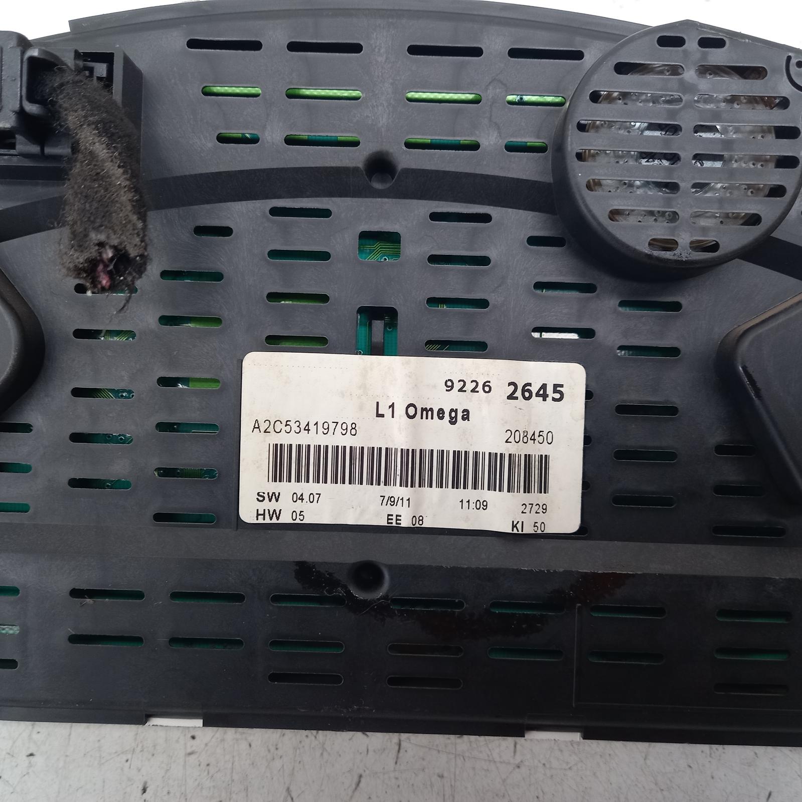 2011 Holden Commodore Instrument Cluster View Auto part Instrument Cluster Holden Commodore 2011