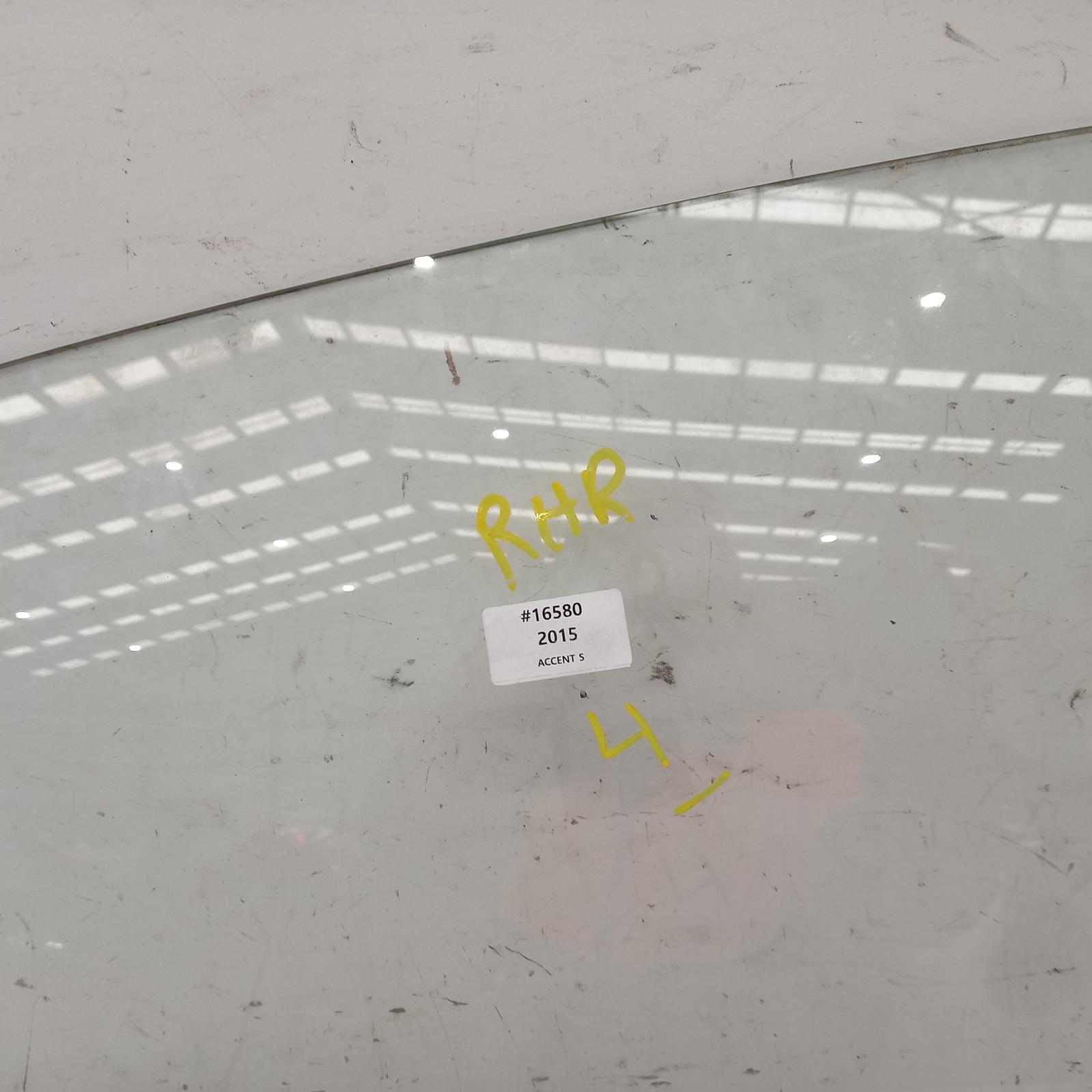 View Auto part Right Rear Door Window Hyundai Accent 2015