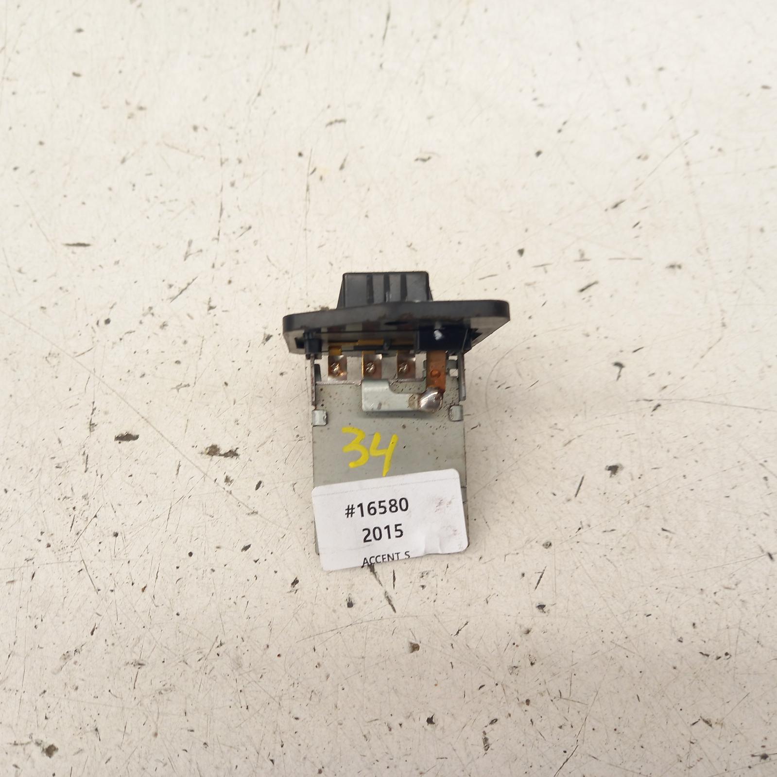 View Auto part Fan Speed Resistor Hyundai Accent 2015