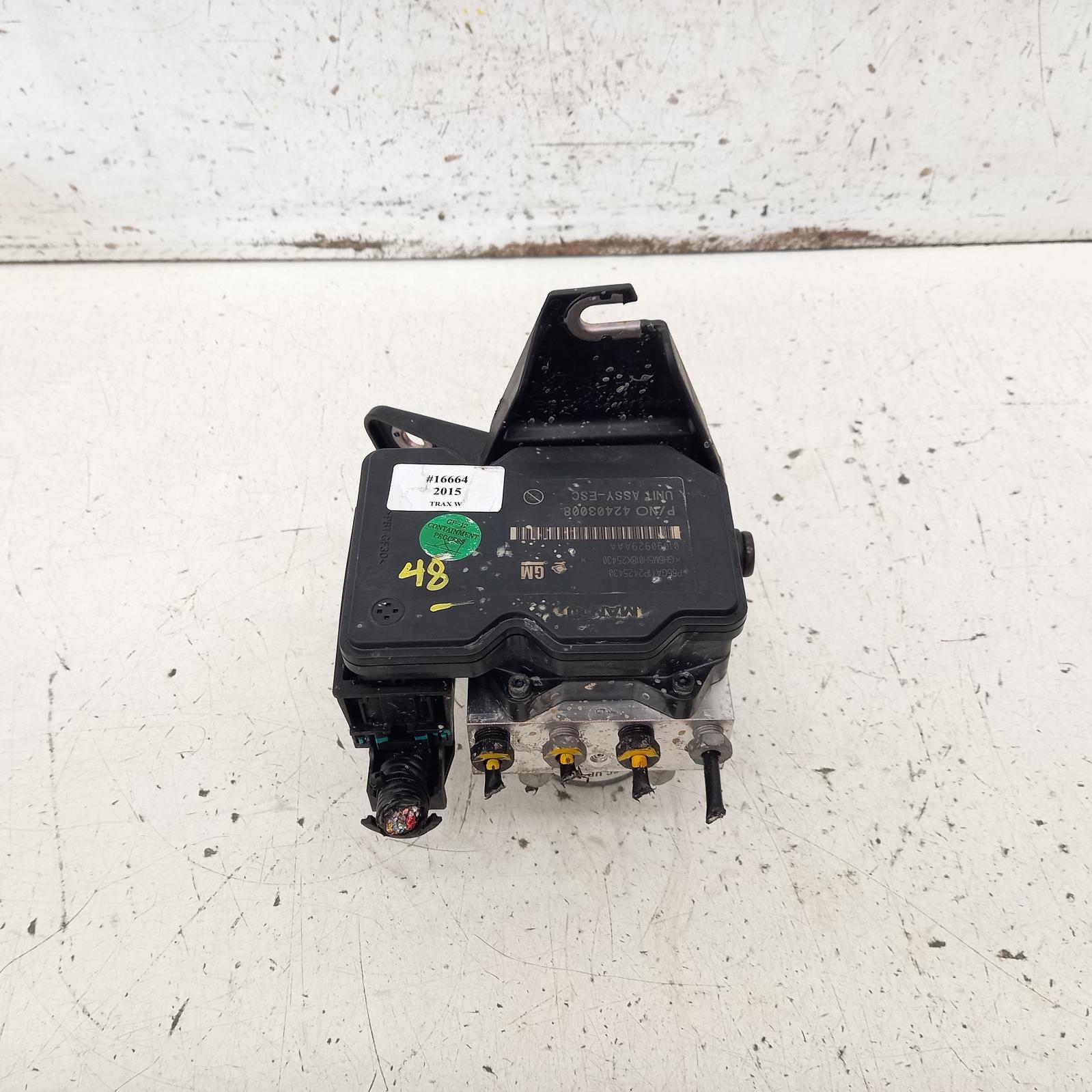 View Auto part Abs Pump/Modulator Holden Trax 2015