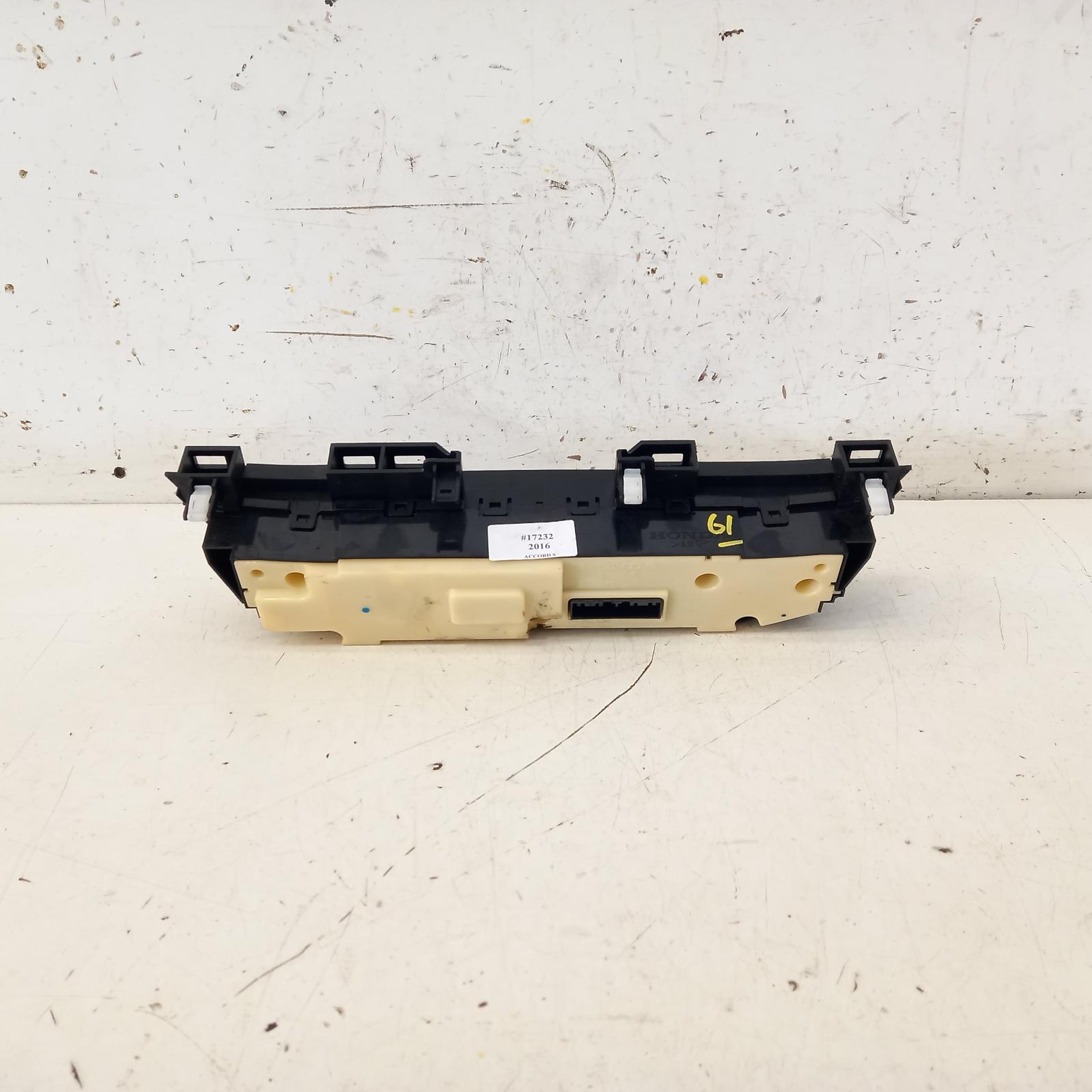 View Auto part Heater/Ac Controls Honda Accord 2016