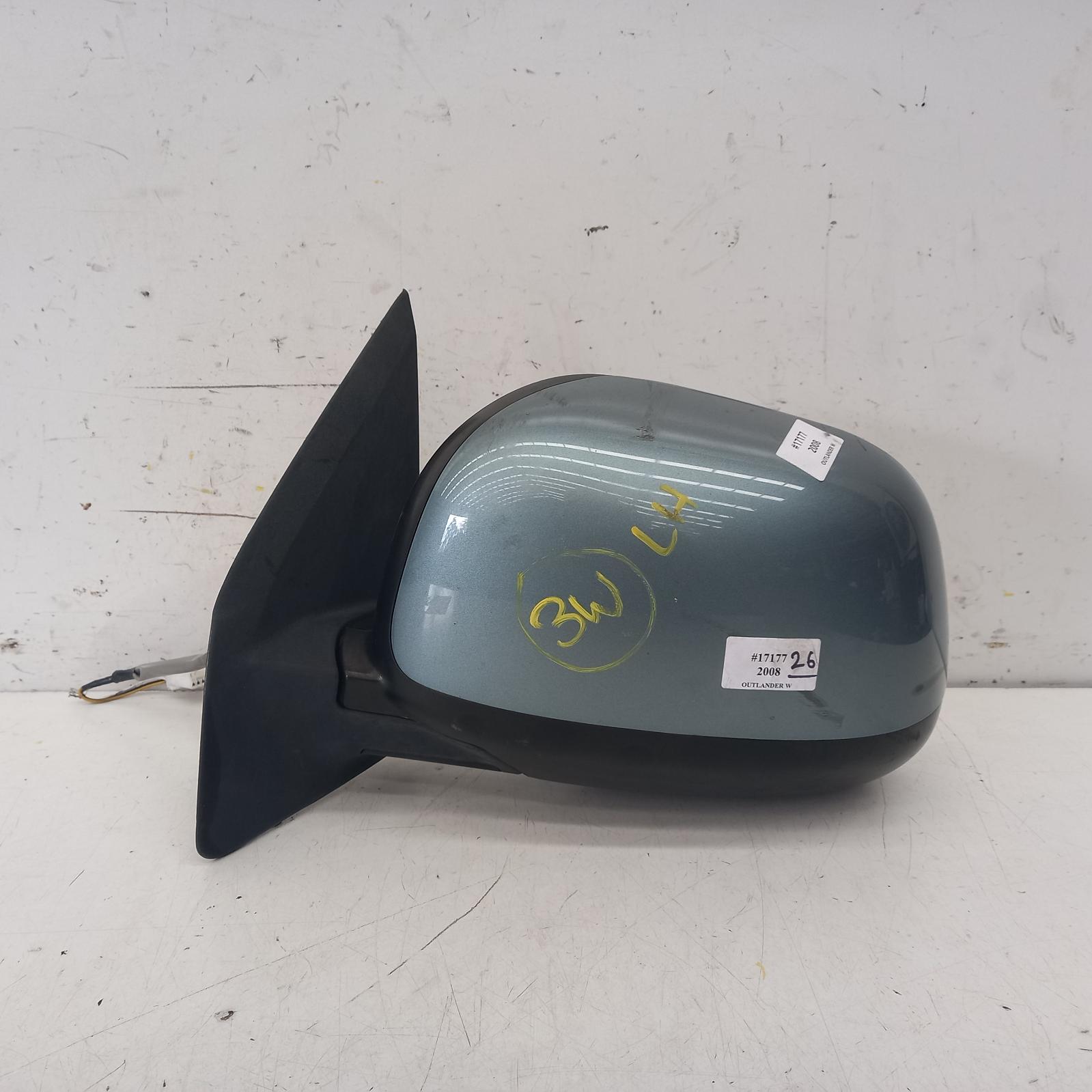 2008 Mitsubishi Outlander Left Door Mirror View Auto part Left Door Mirror Mitsubishi Outlander 2008