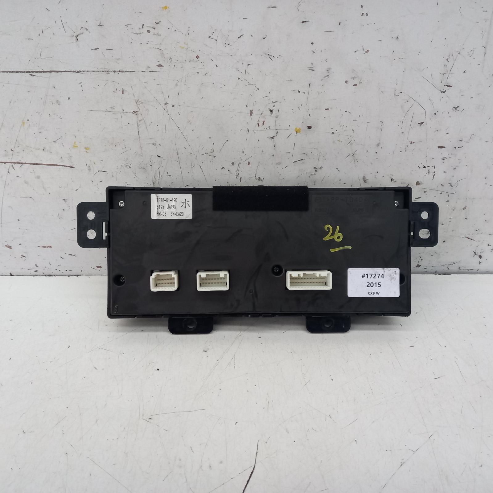 View Auto part Heater/Ac Controls Mazda Cx9 2015