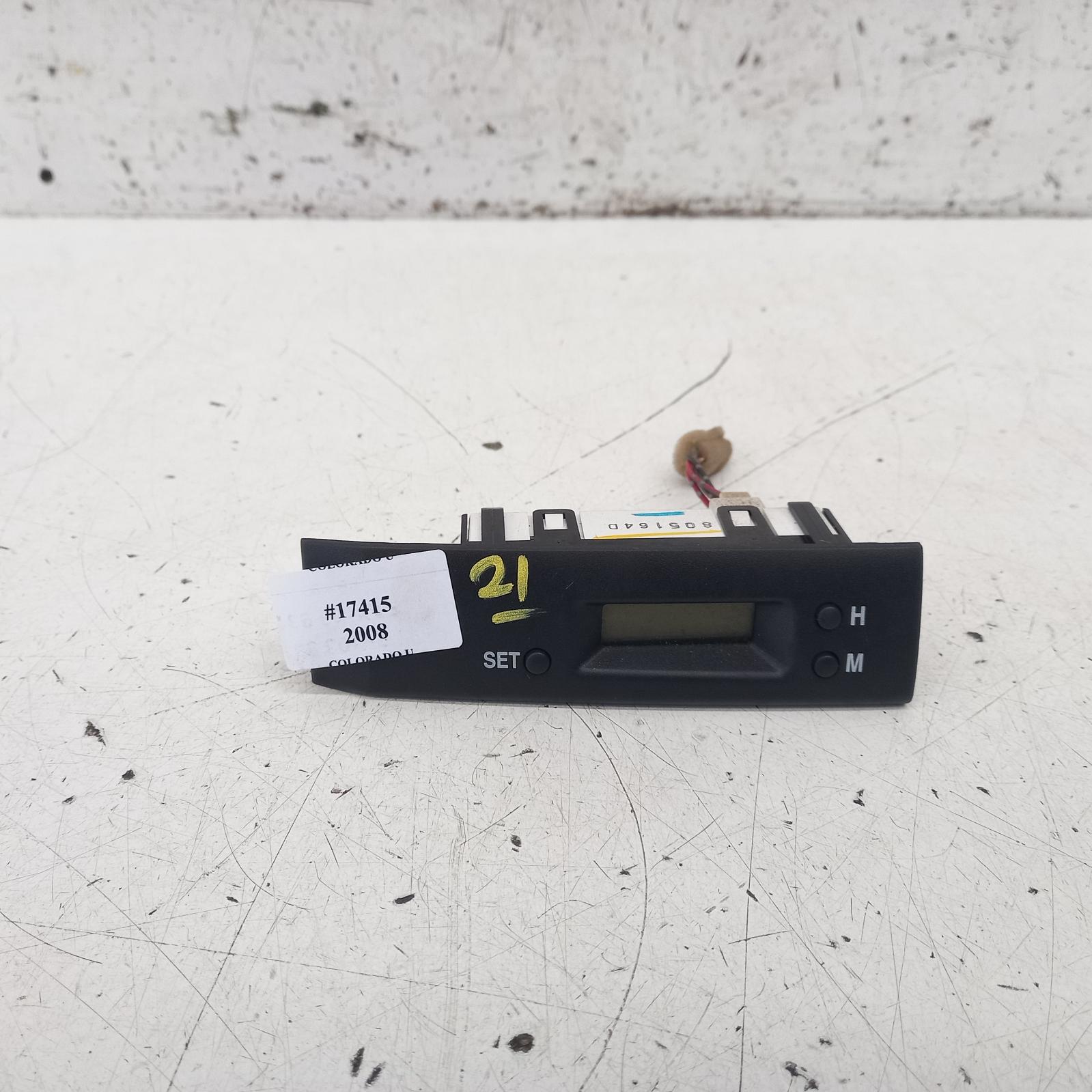 View Auto part Clock Holden Colorado 2008