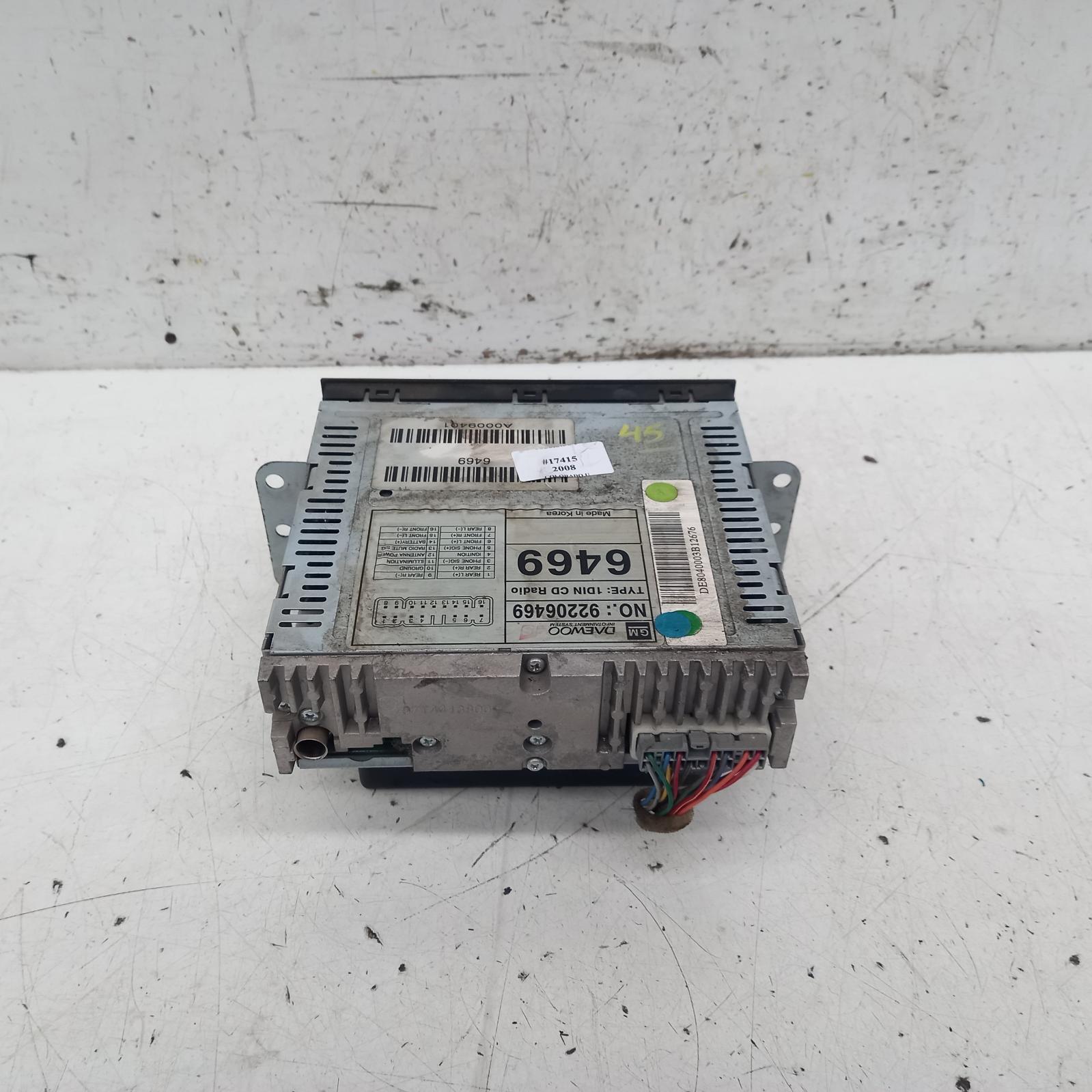 View Auto part Radio/Cd/Dvd/Sat/Tv Holden Colorado 2008