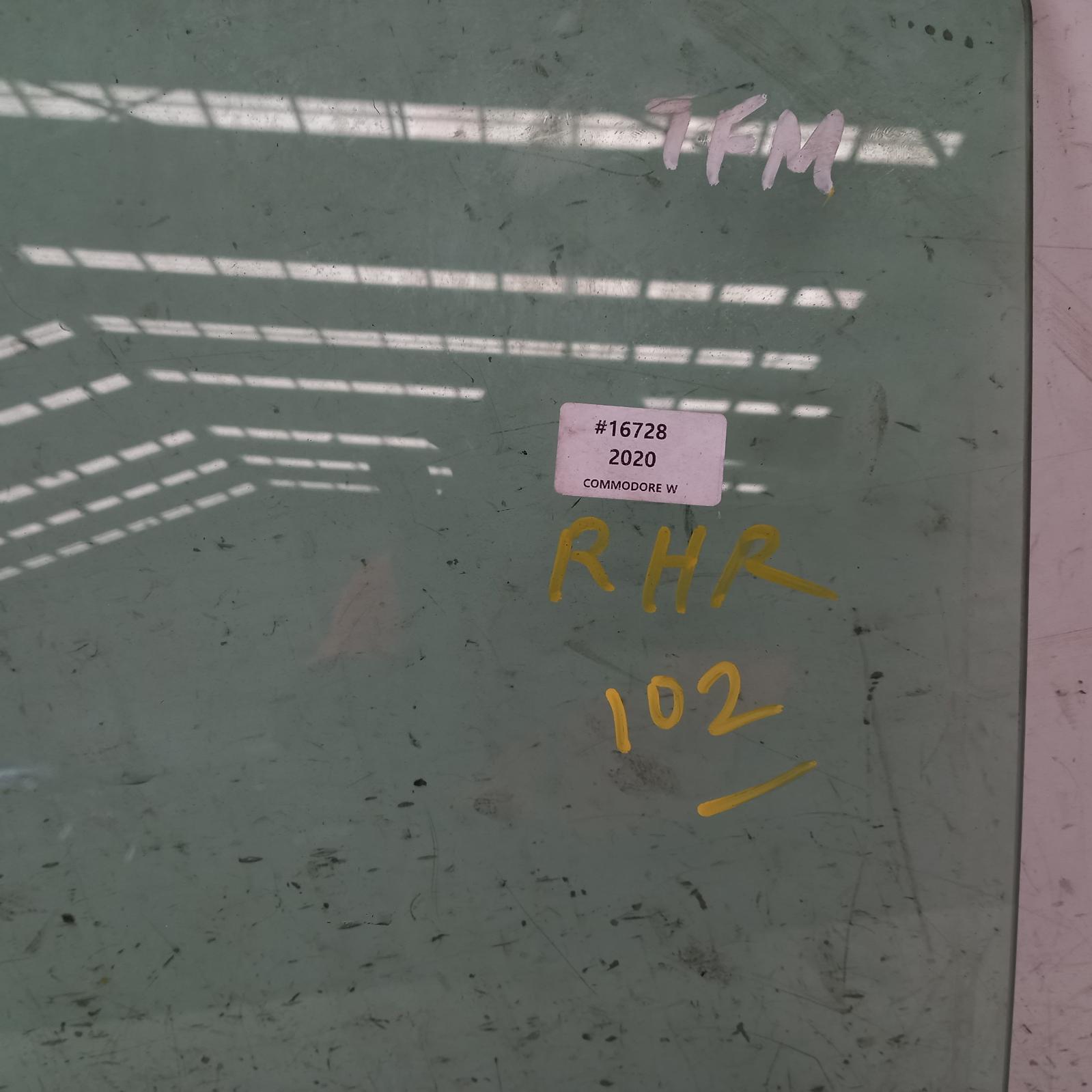 View Auto part Right Rear Door Window Holden Commodore 2020