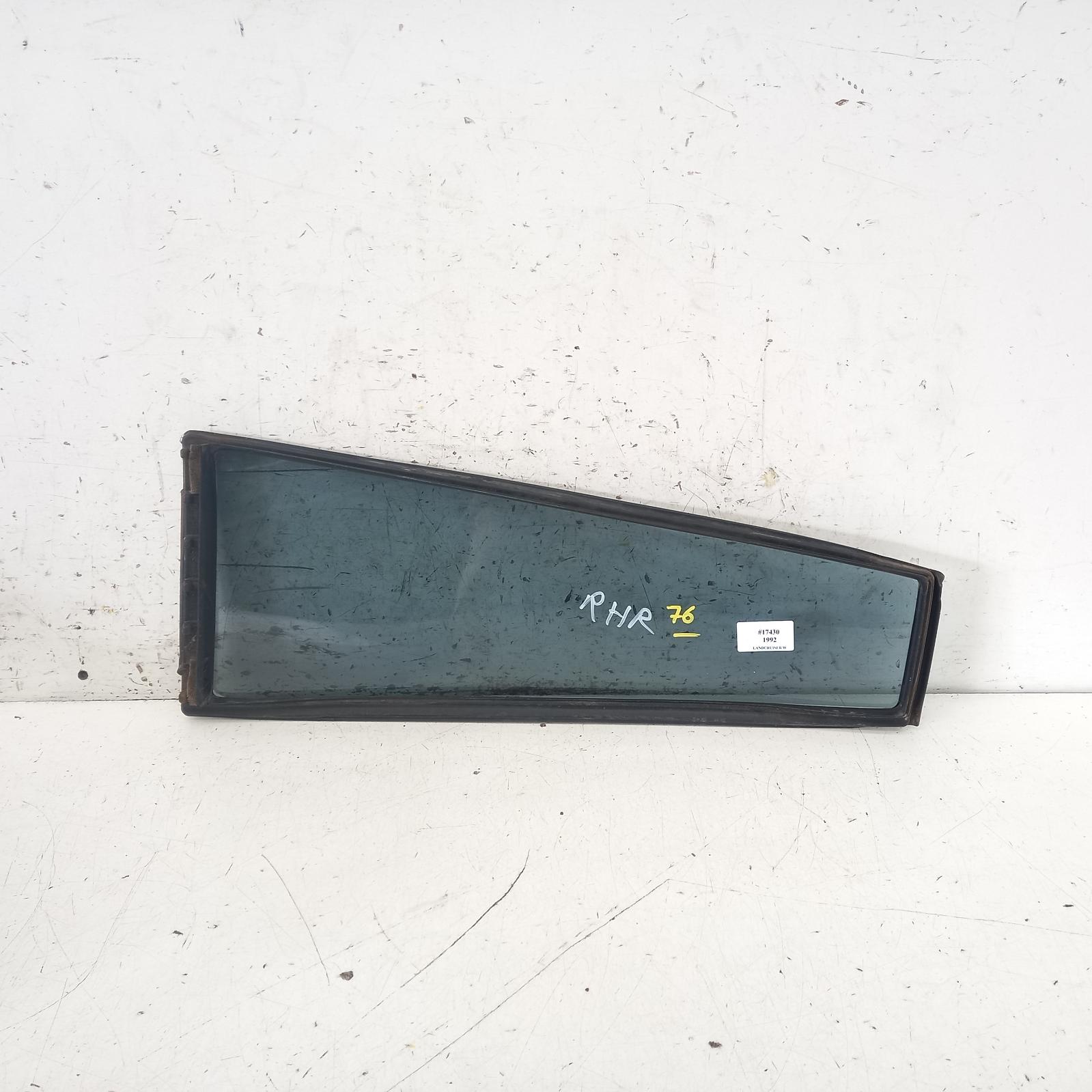 View Auto part Right Rear 1/4 Door Glass Toyota Landcruiser 1992
