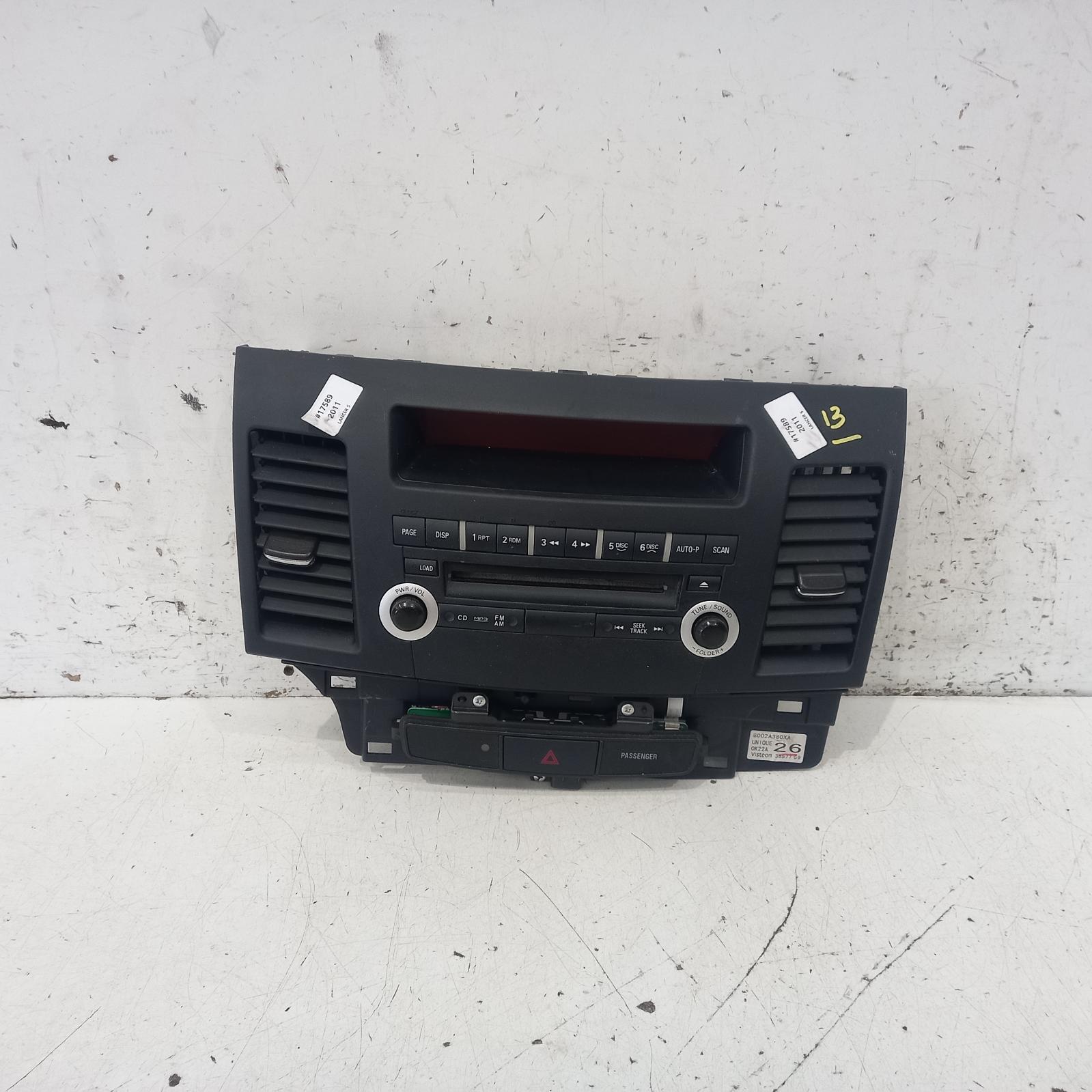 View Auto part Radio/Cd/Dvd/Sat/Tv Mitsubishi Lancer 2011