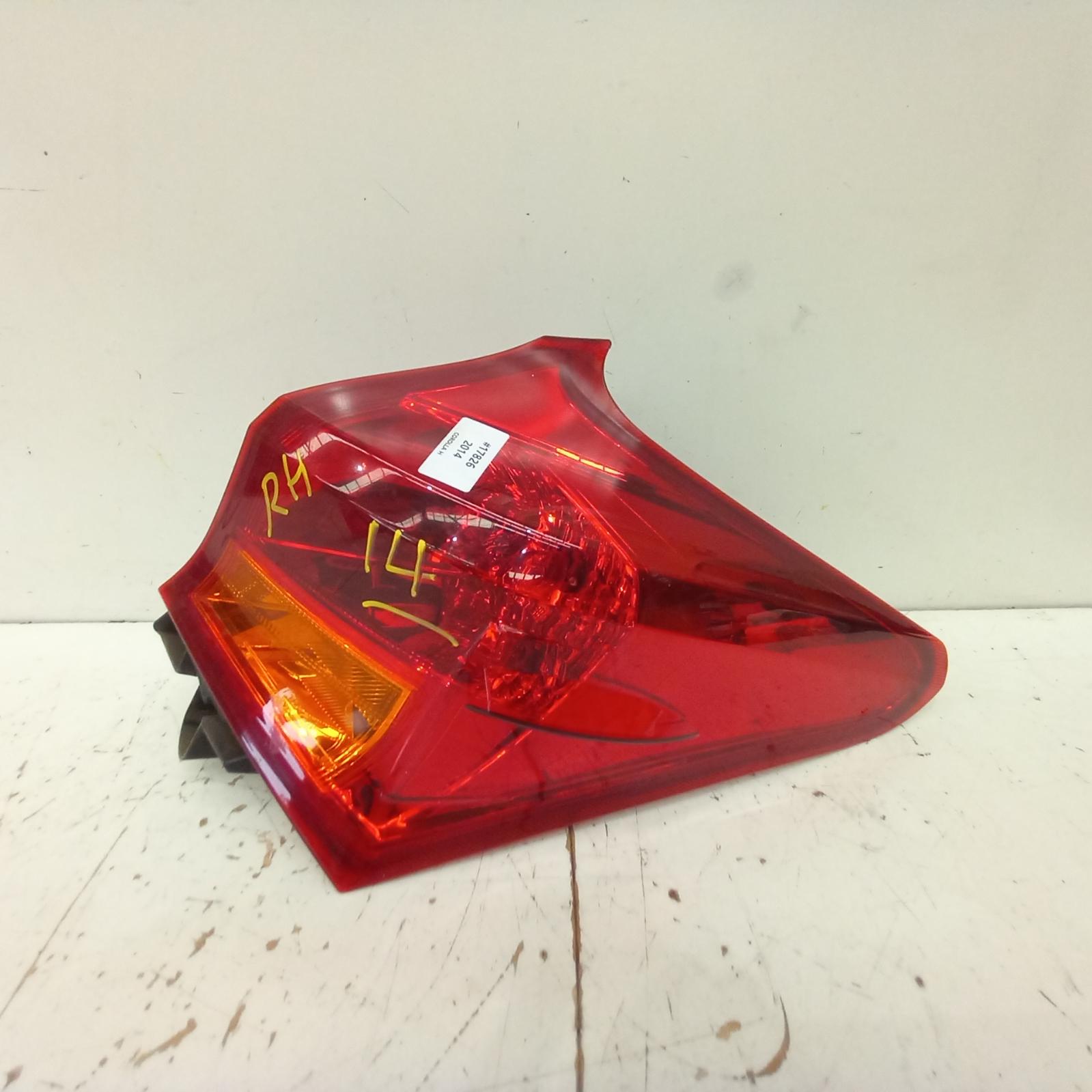 View Auto part Right Taillight Toyota Corolla 2014