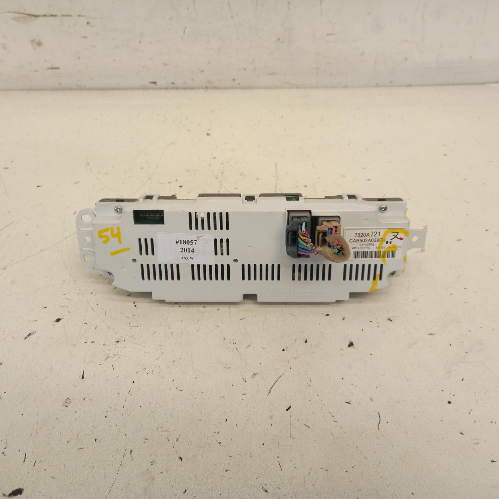 View Auto part Heater/Ac Controls Mitsubishi Asx 2014