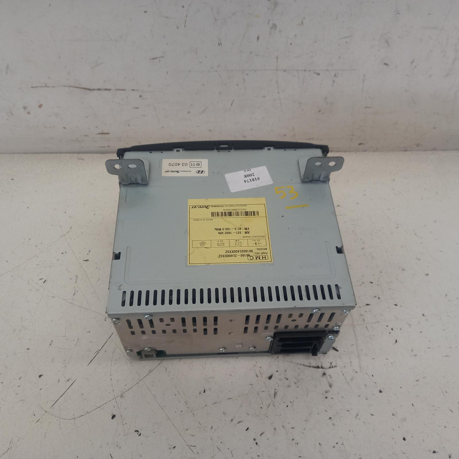 View Auto part Radio/Cd/Dvd/Sat/Tv Hyundai I30 2008