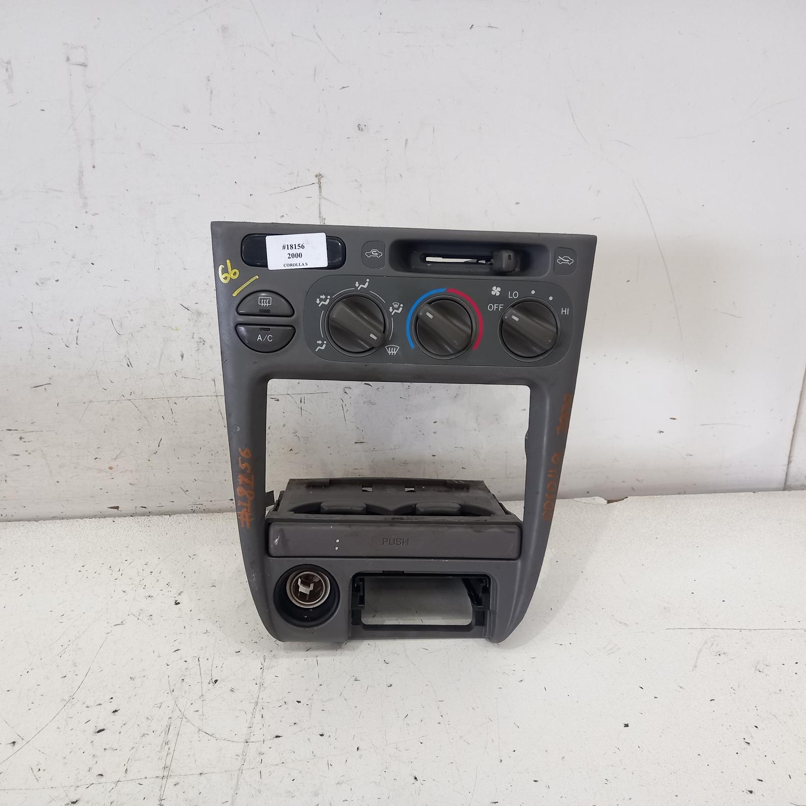 2000 Toyota Corolla Heater/Ac Controls View Auto part Heater/Ac Controls Toyota Corolla 2000