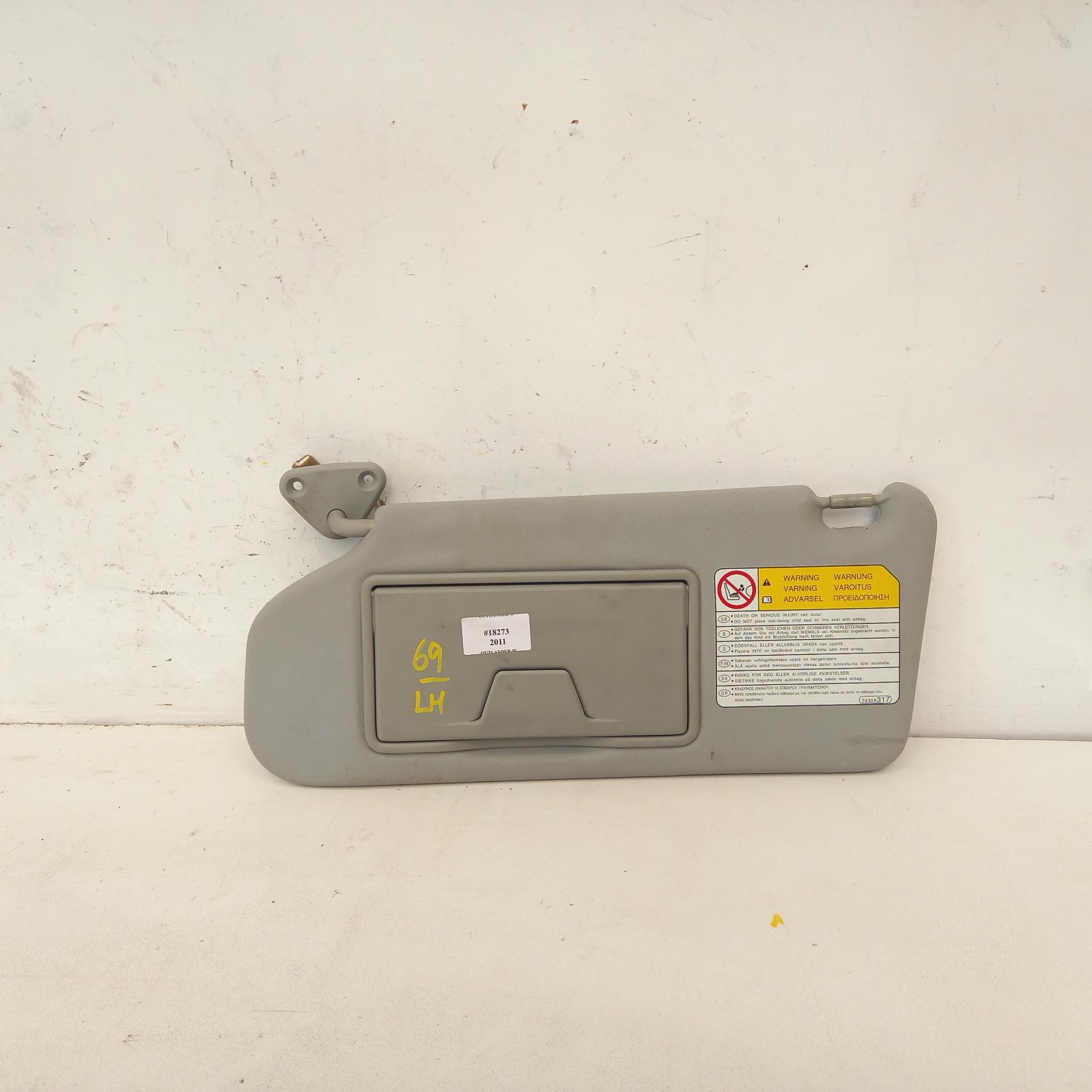 2011 Mitsubishi Outlander Sunvisor View Auto part Sunvisor Mitsubishi Outlander 2011