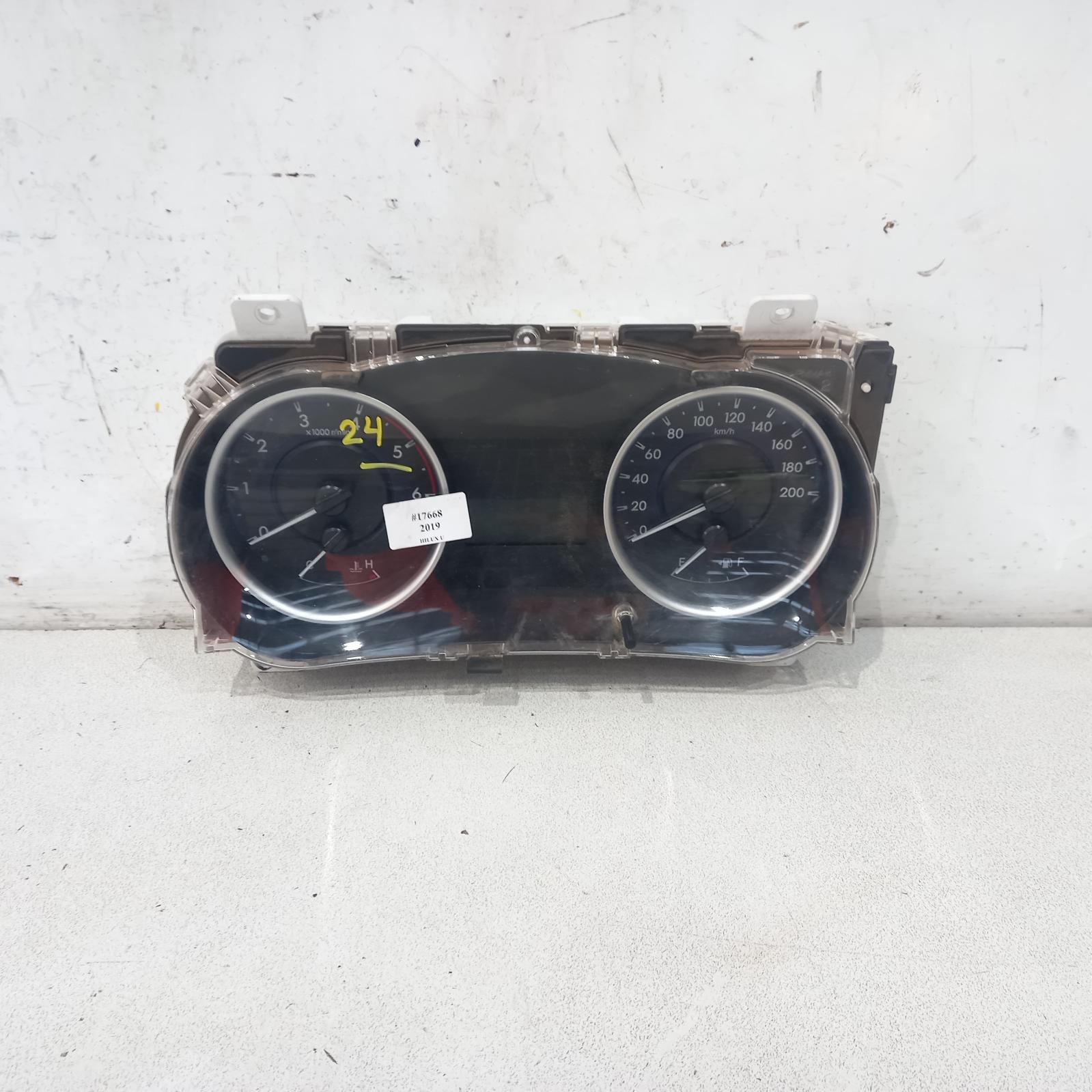Instrument Cluster Hilux Toyota 2019