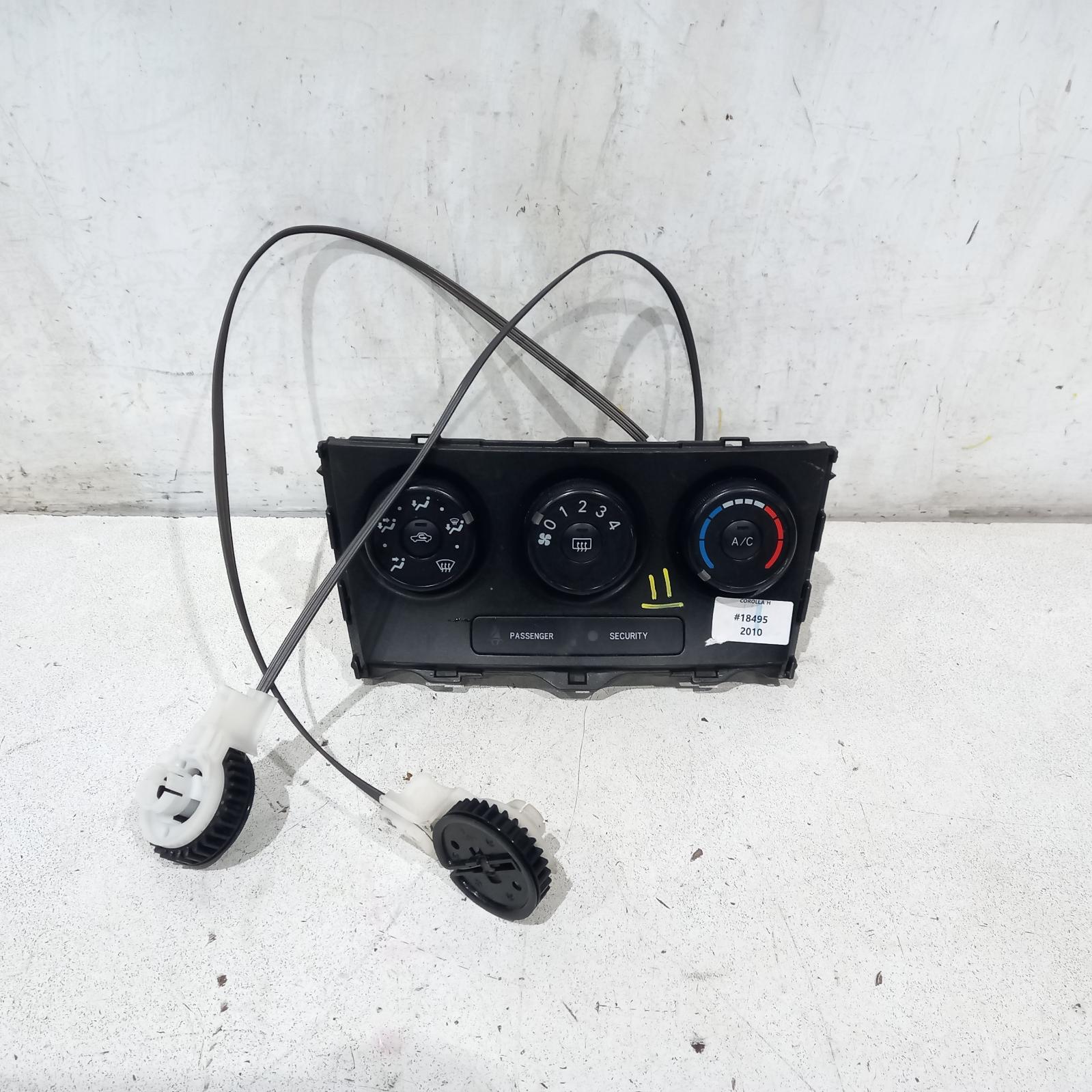 2010 Toyota Corolla Heater/Ac Controls View Auto part Heater/Ac Controls Toyota Corolla 2010