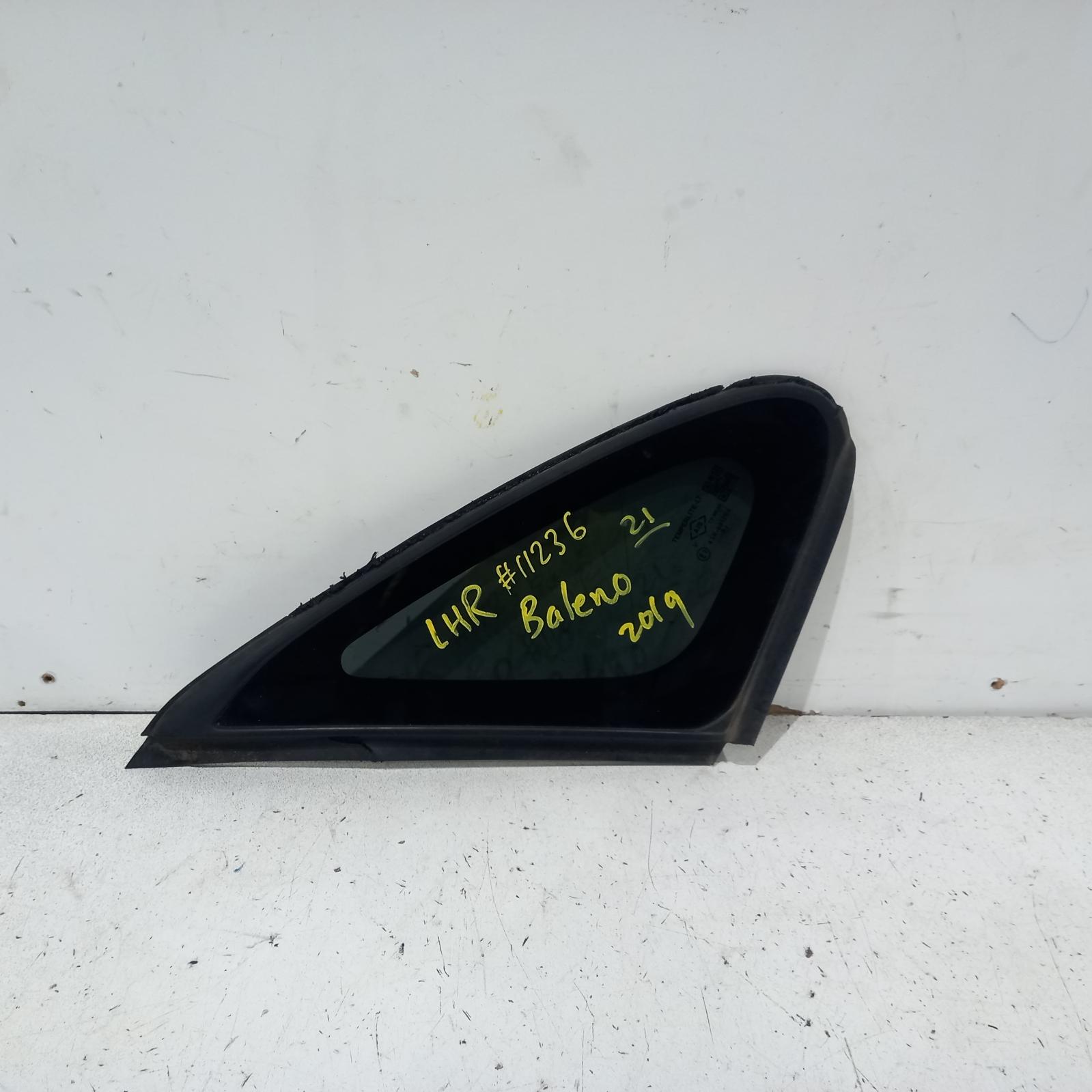 View Auto part Left Rear Side Glass Suzuki Baleno 2019