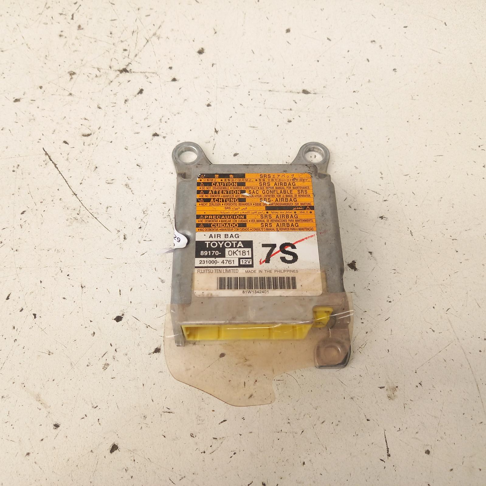 View Auto part Airbag Module/Sensor Toyota Hilux 2013